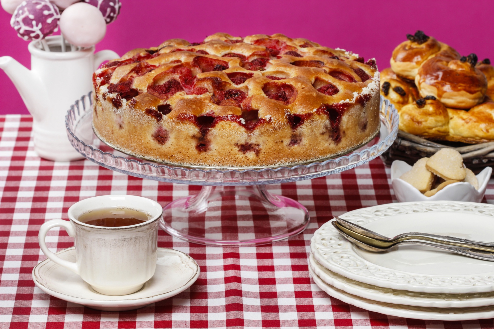 Free download wallpaper Food, Still Life, Tea, Pie, Pastry on your PC desktop