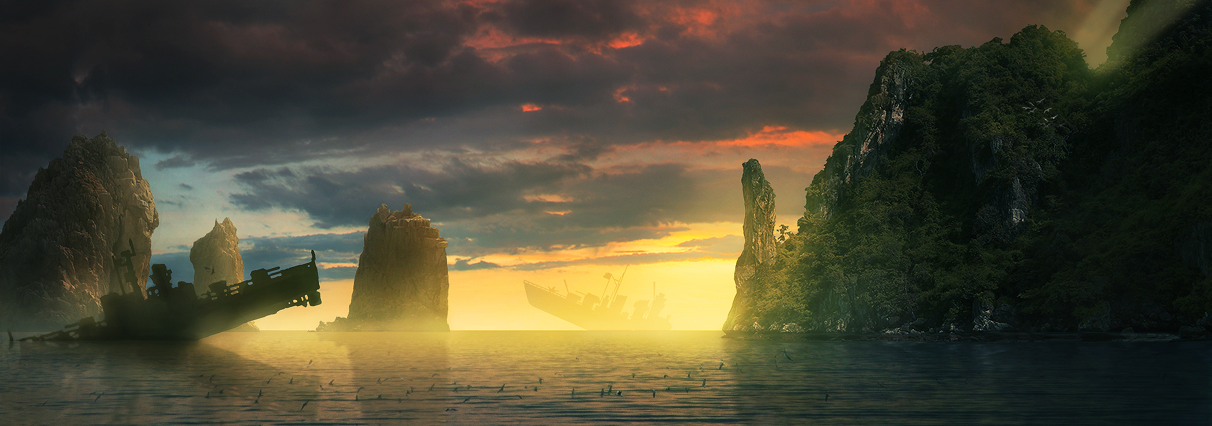 Free download wallpaper Fantasy, Ship on your PC desktop