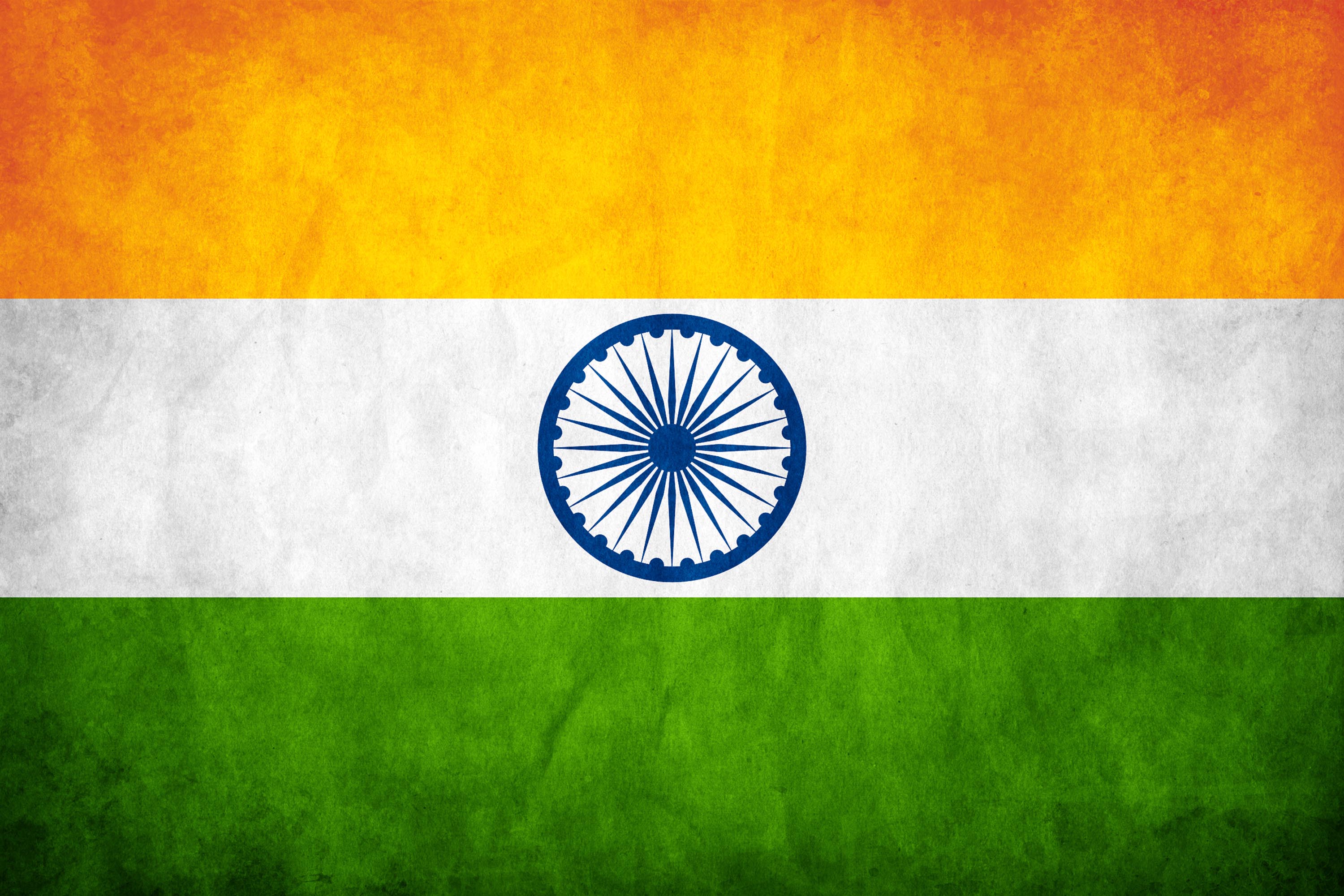Laden Sie Flagge Von Indien HD-Desktop-Hintergründe herunter