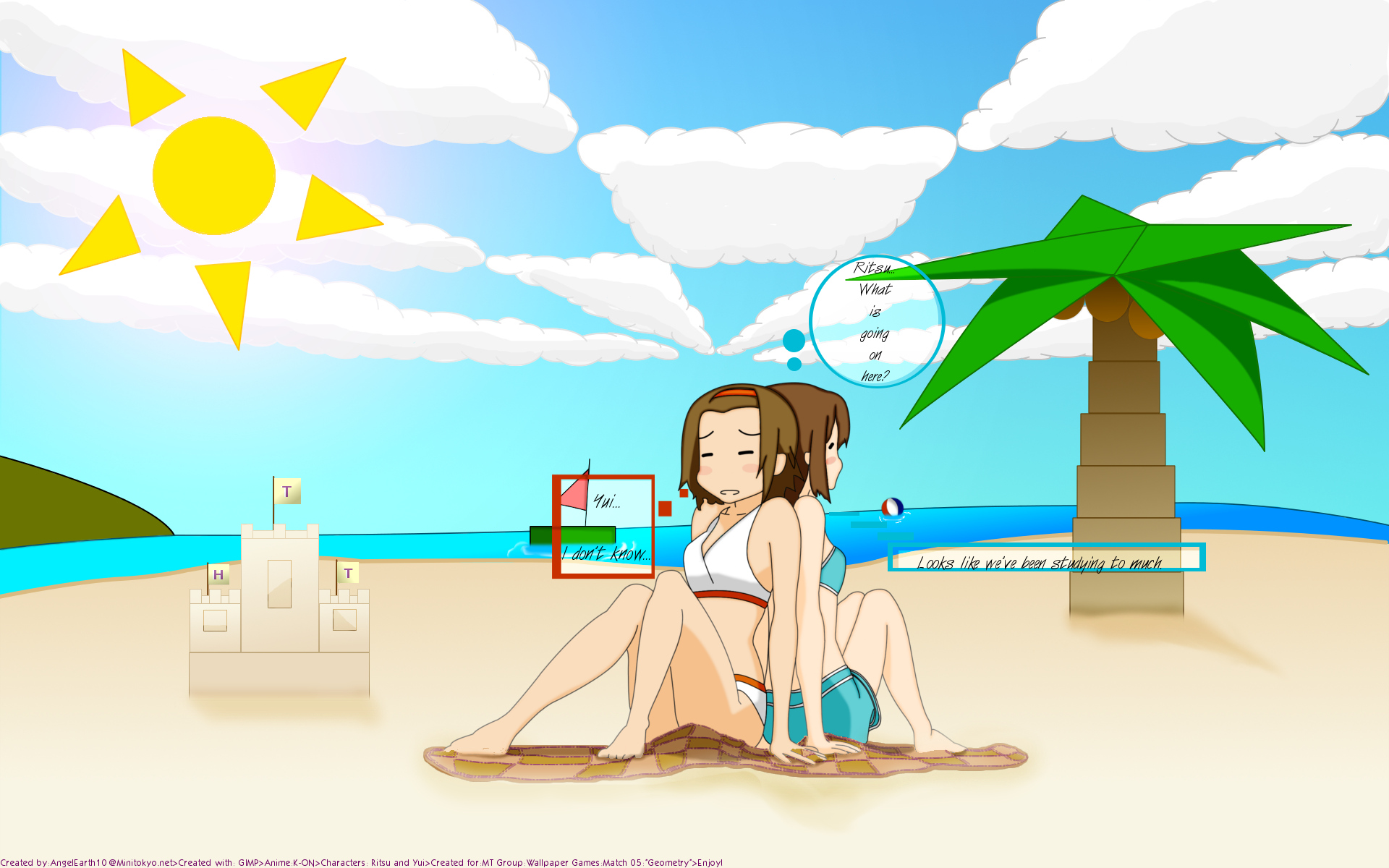 Free download wallpaper Anime, K On!, Ritsu Tainaka, Yui Hirasawa on your PC desktop