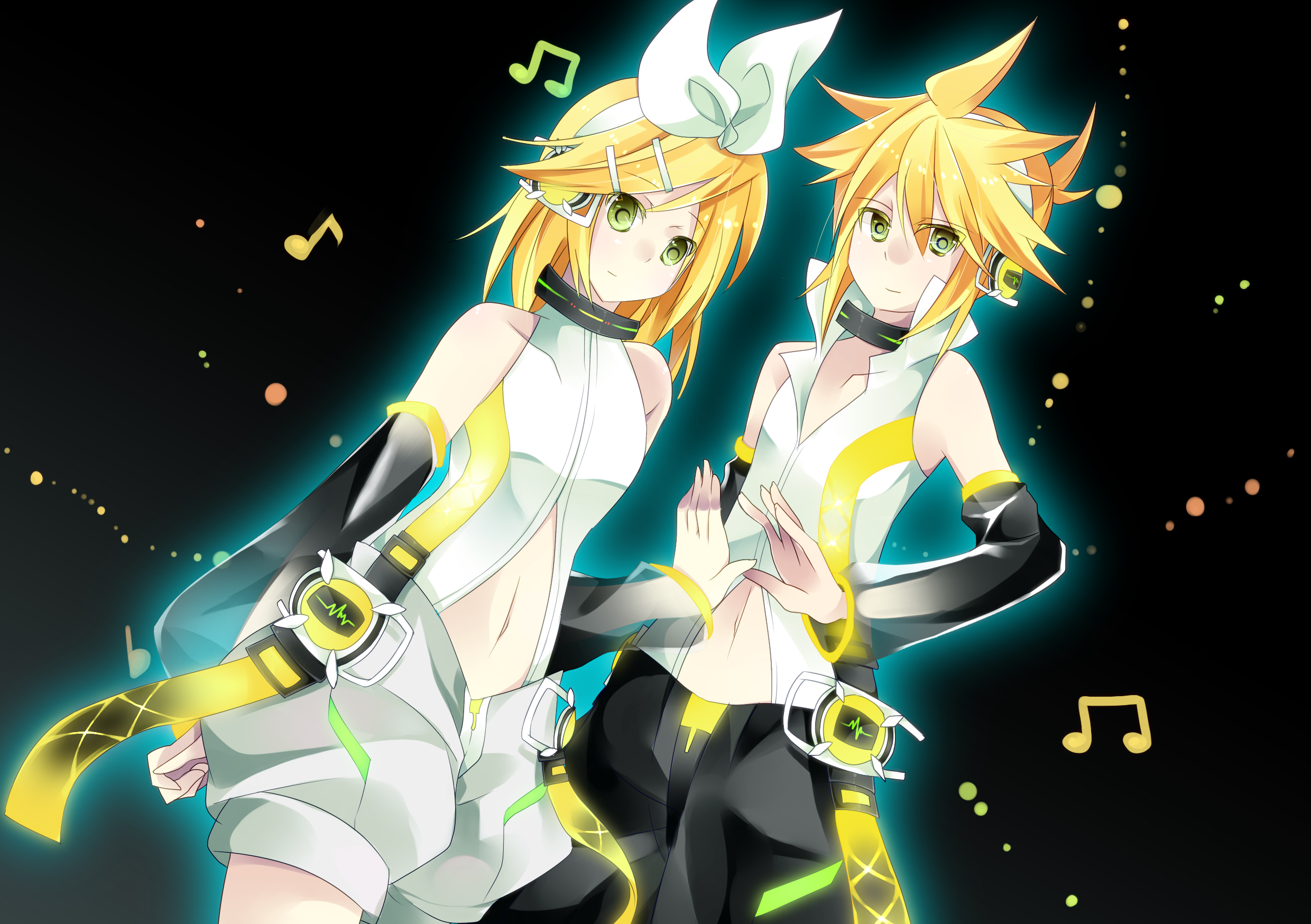 Download mobile wallpaper Anime, Vocaloid, Rin Kagamine, Len Kagamine for free.