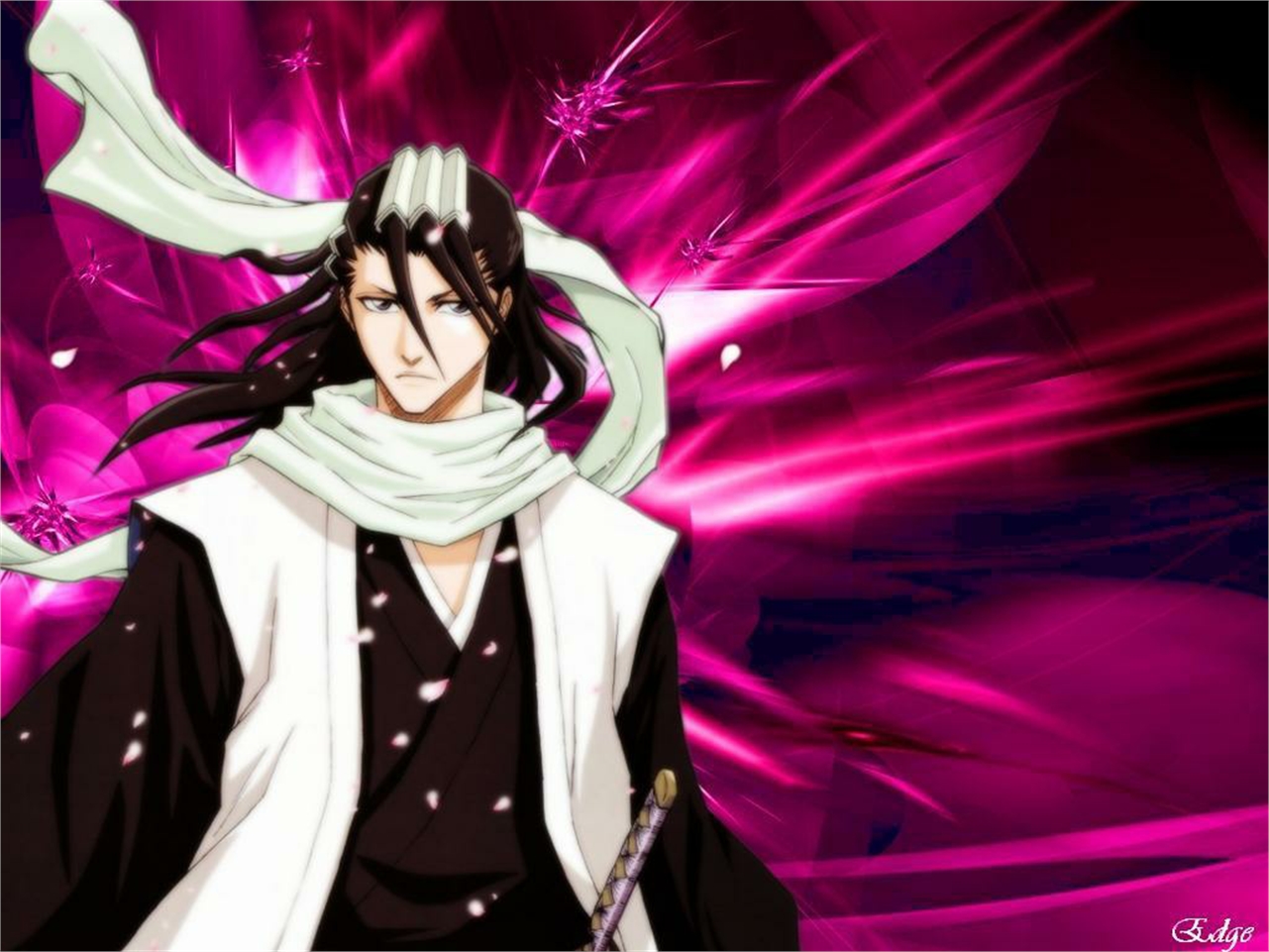 Handy-Wallpaper Bleach, Animes, Byakuya Kuchiki kostenlos herunterladen.