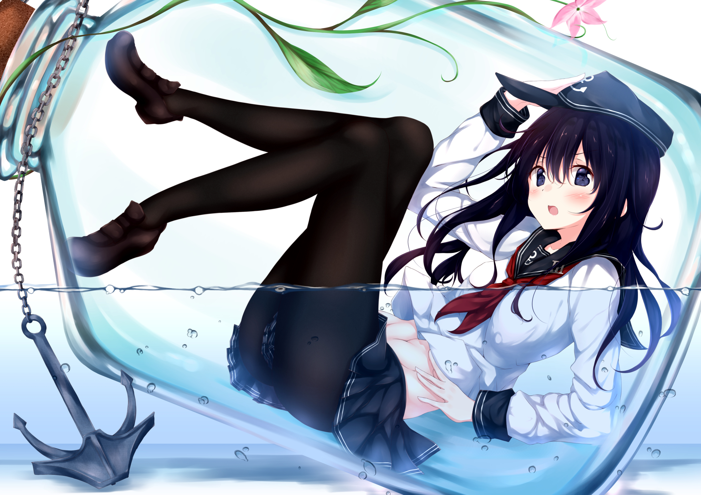 Laden Sie das Animes, Kantai Sammlung, Akatsuki (Kancolle)-Bild kostenlos auf Ihren PC-Desktop herunter