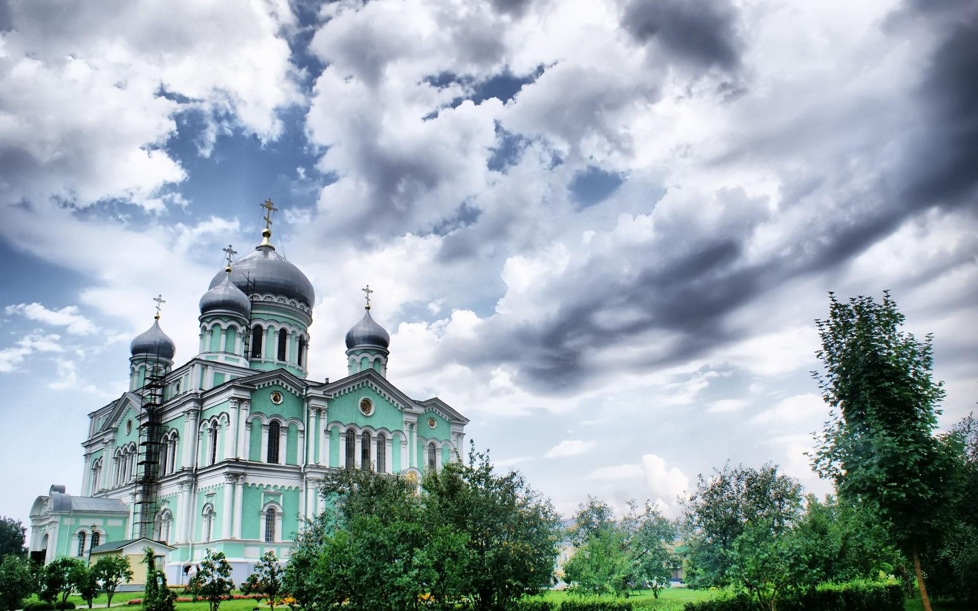 Handy-Wallpaper Wolke, Russland, Kathedrale, Kuppel, Religiös, Kathedralen kostenlos herunterladen.