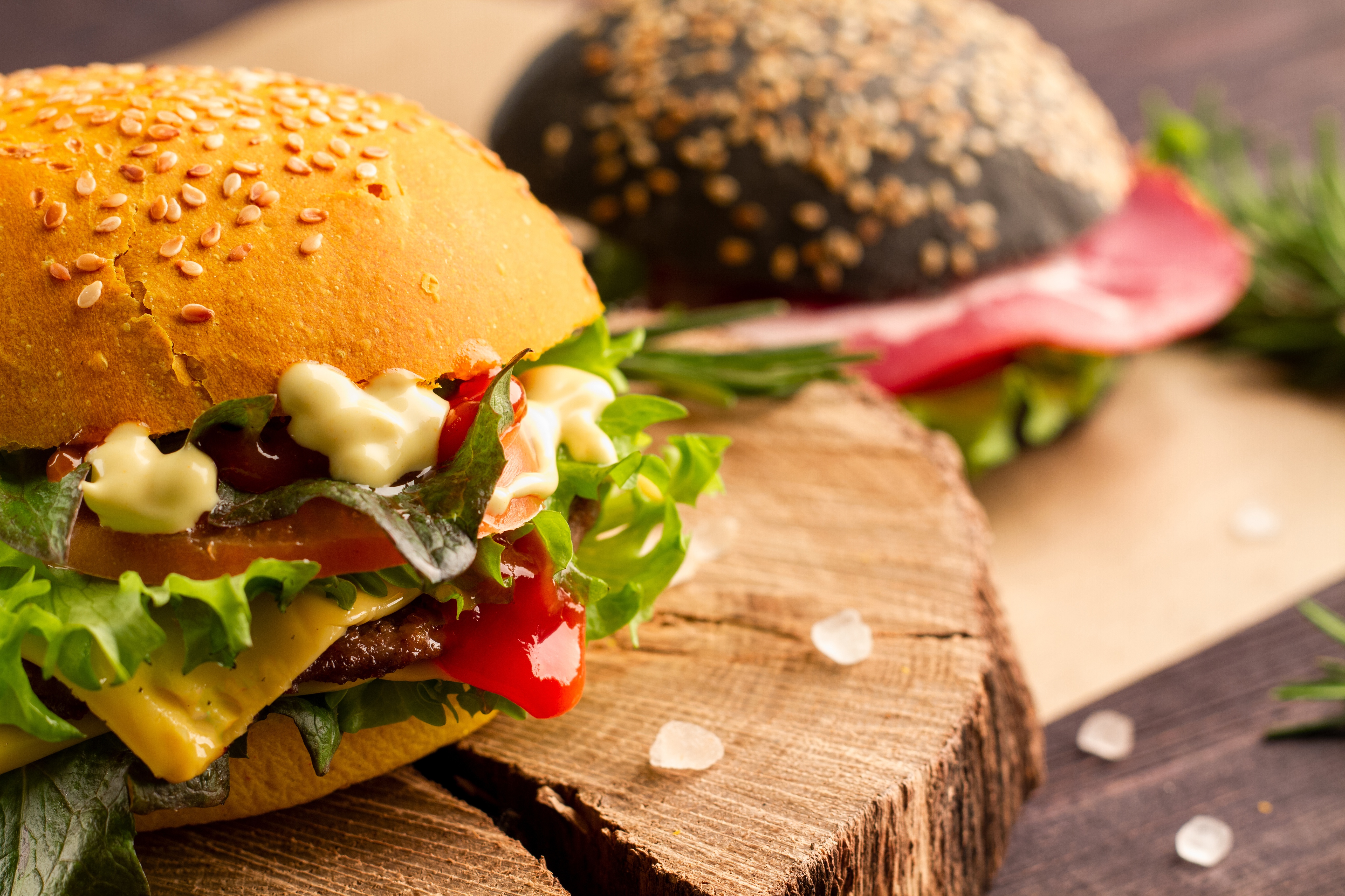 Laden Sie das Hamburger, Nahrungsmittel, Stillleben-Bild kostenlos auf Ihren PC-Desktop herunter