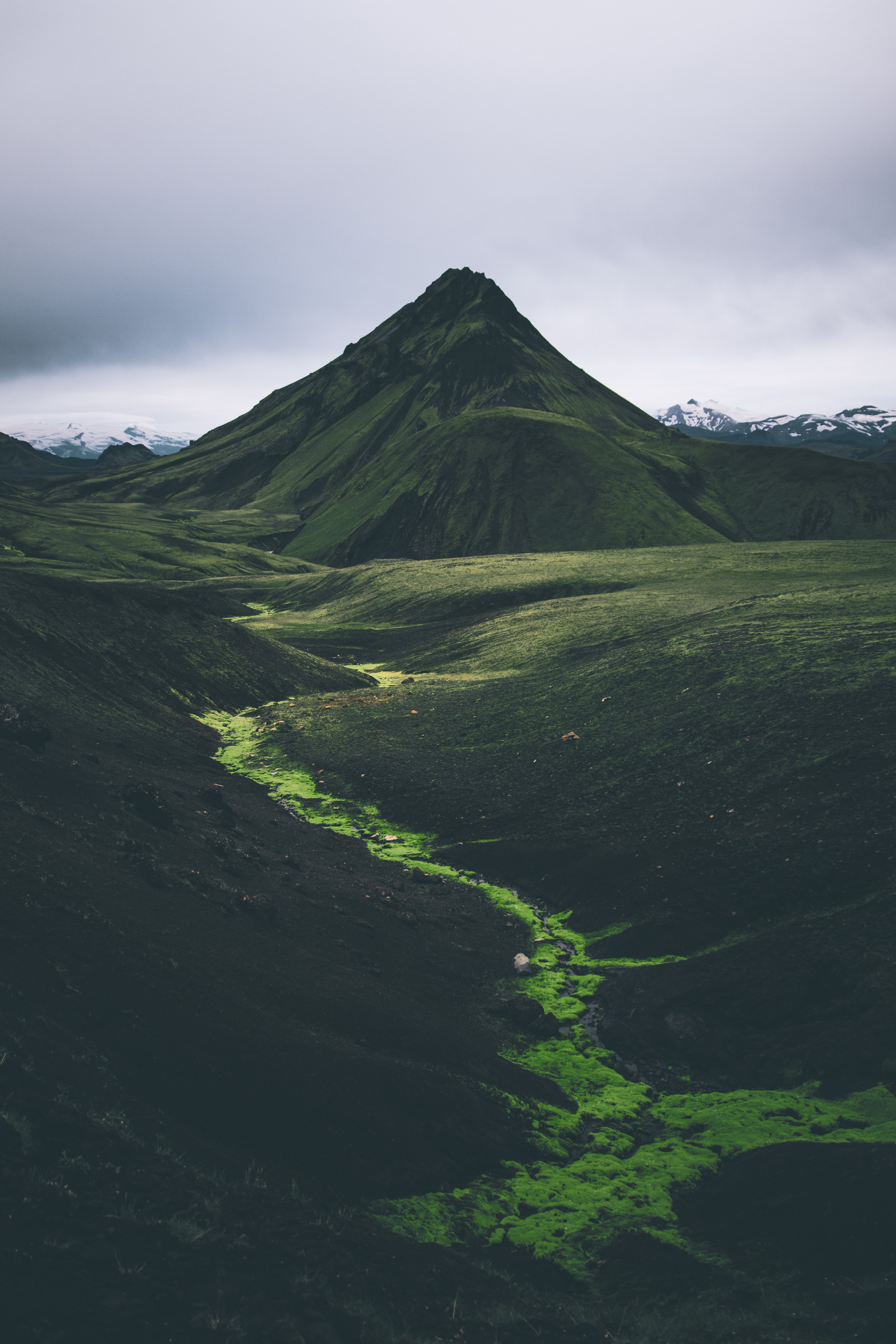 iceland, mountains, nature, landscape, valley cellphone