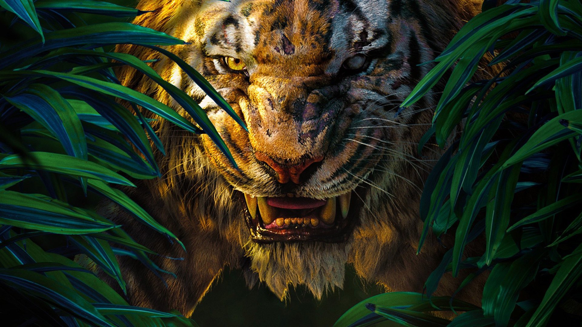389928 скачать обои кино, книга джунглей (2016), тигр, книга джунглей - заставки и картинки бесплатно