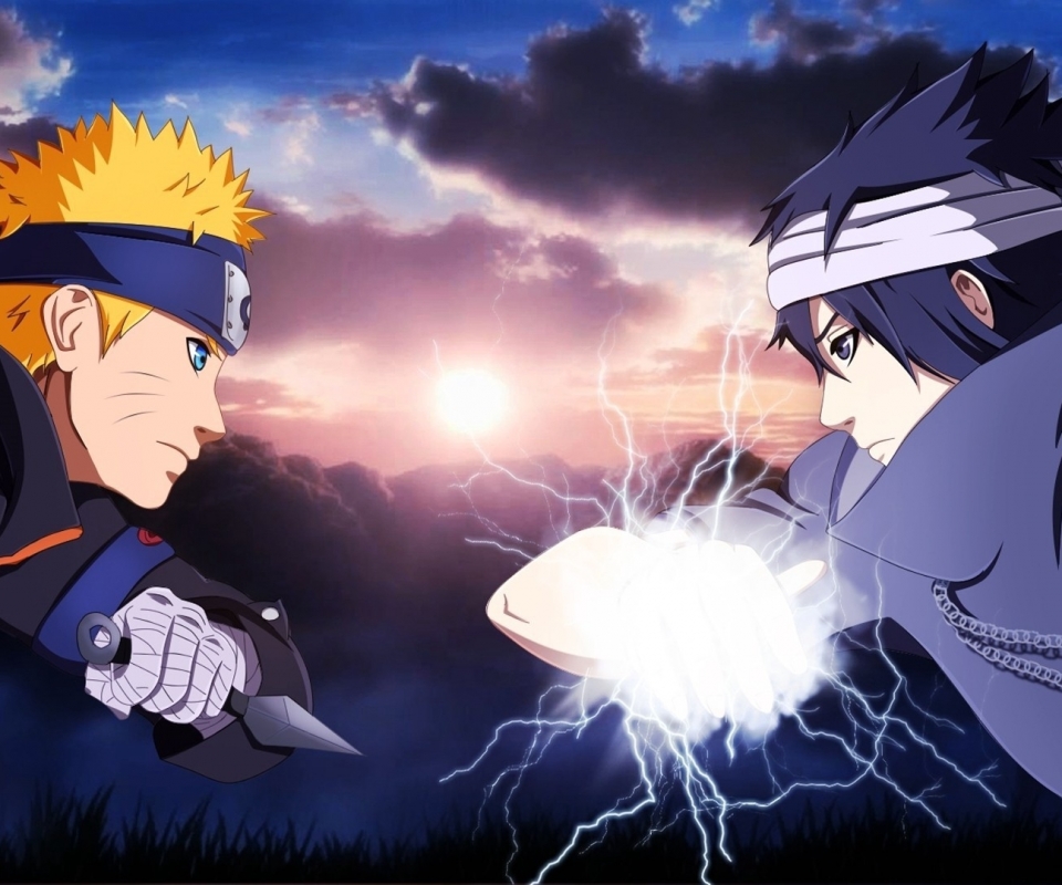 Baixar papel de parede para celular de Anime, Naruto, Sasuke Uchiha, Naruto Uzumaki gratuito.