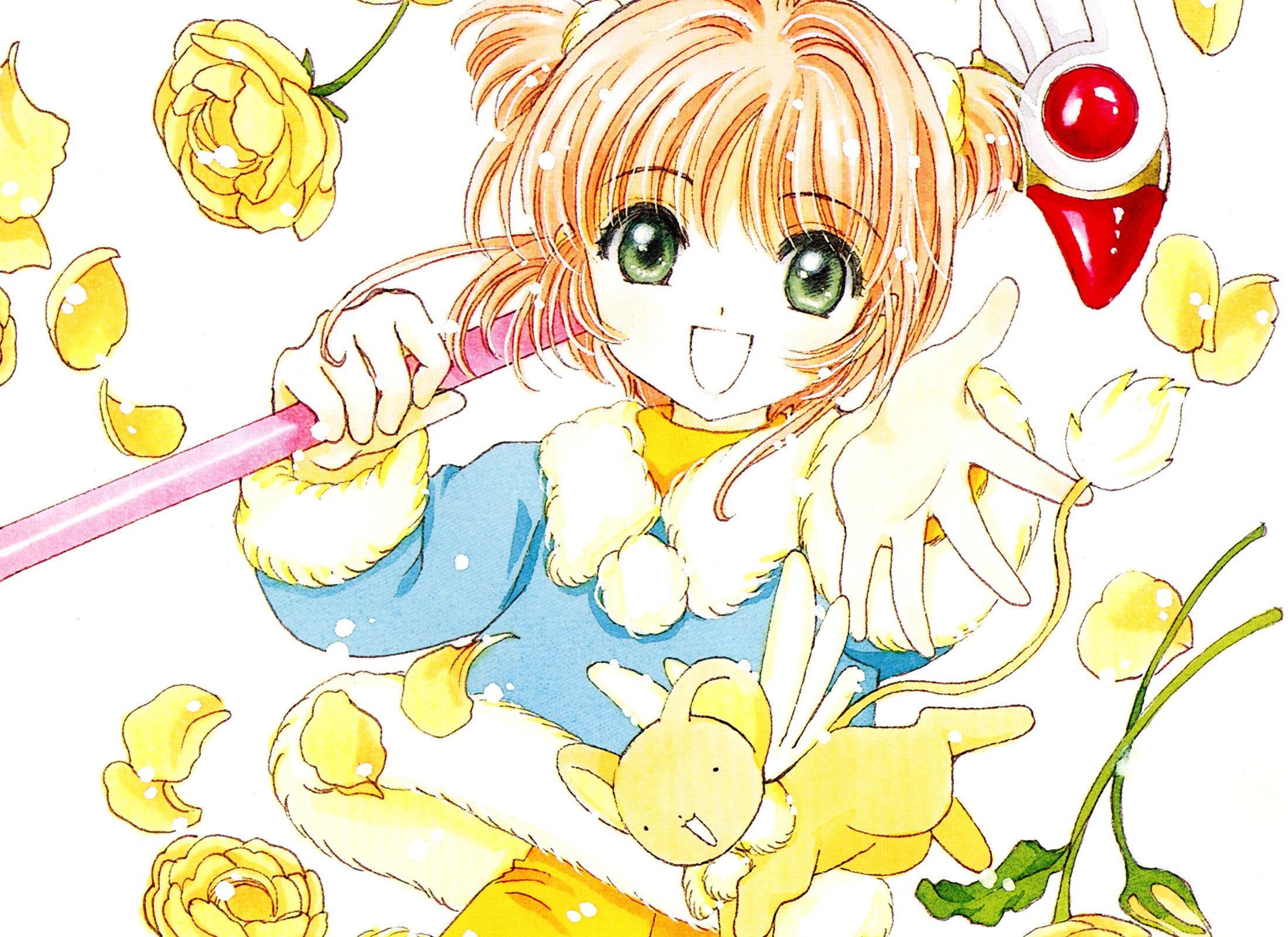 Handy-Wallpaper Animes, Kadokyaputa Sakura, Sakura Kinomoto, Kerberos (Kartencaptor Sakura) kostenlos herunterladen.