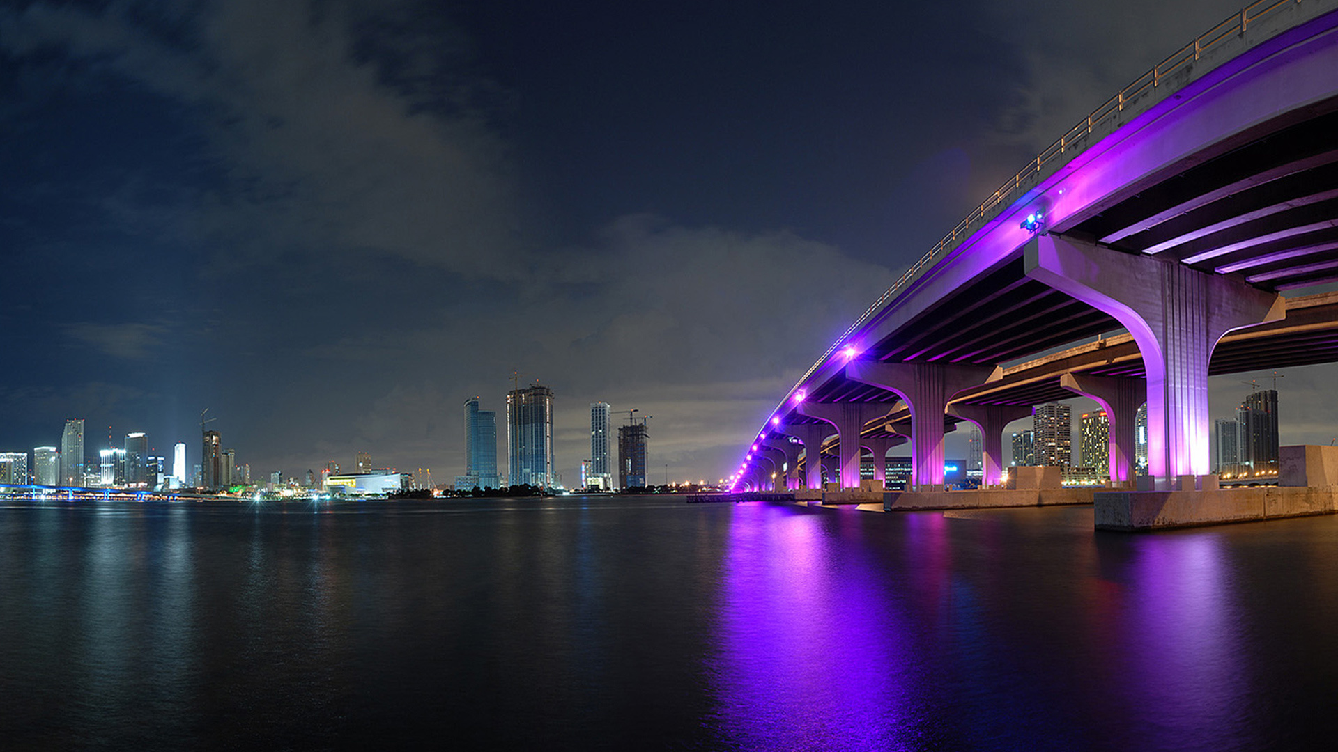 Descarga gratuita de fondo de pantalla para móvil de Miami, Florida, Puente, Puentes, Hecho Por El Hombre.