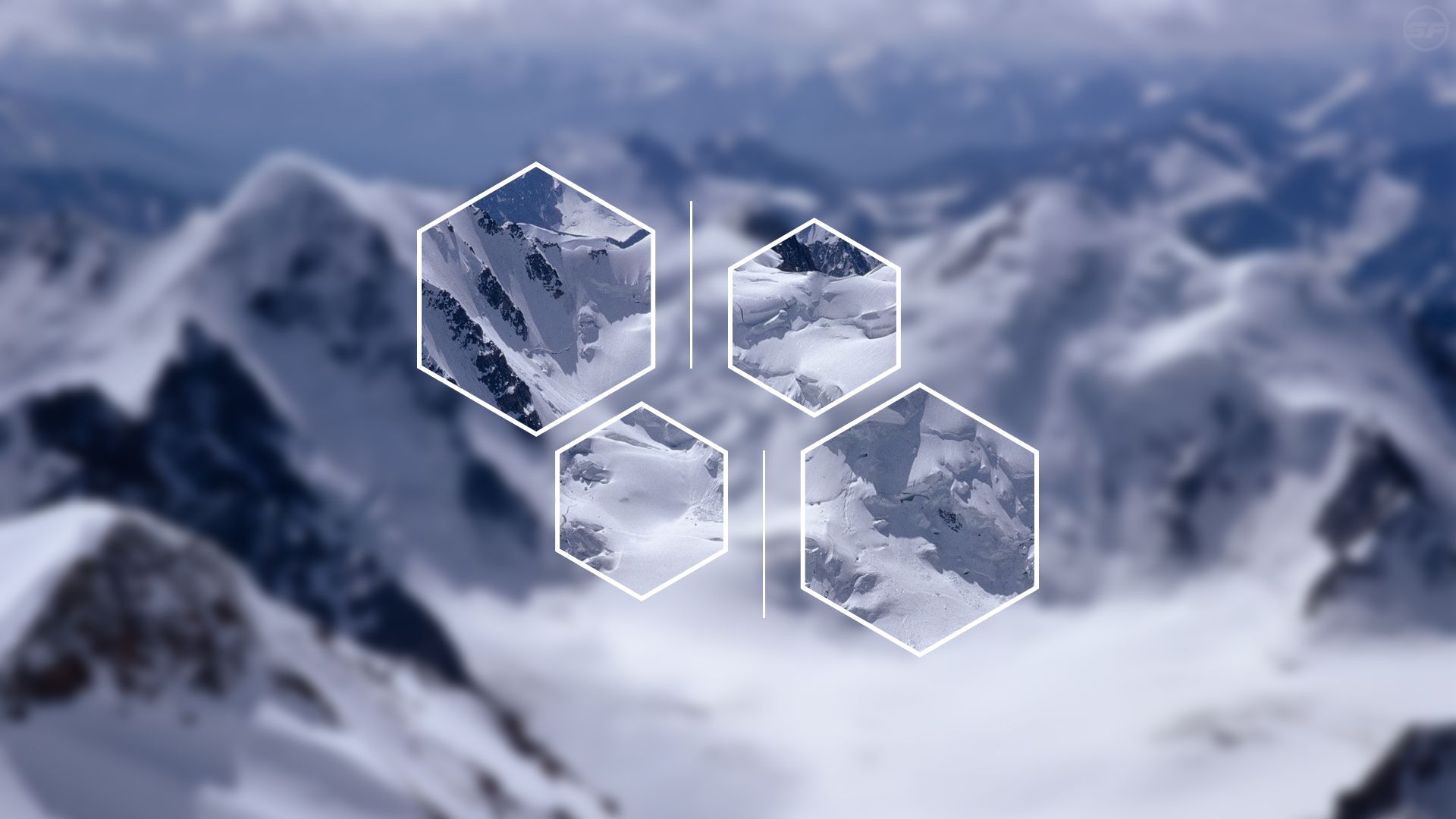 Download mobile wallpaper Mountains, Snow, Mountain, Earth, Polyscape for free.