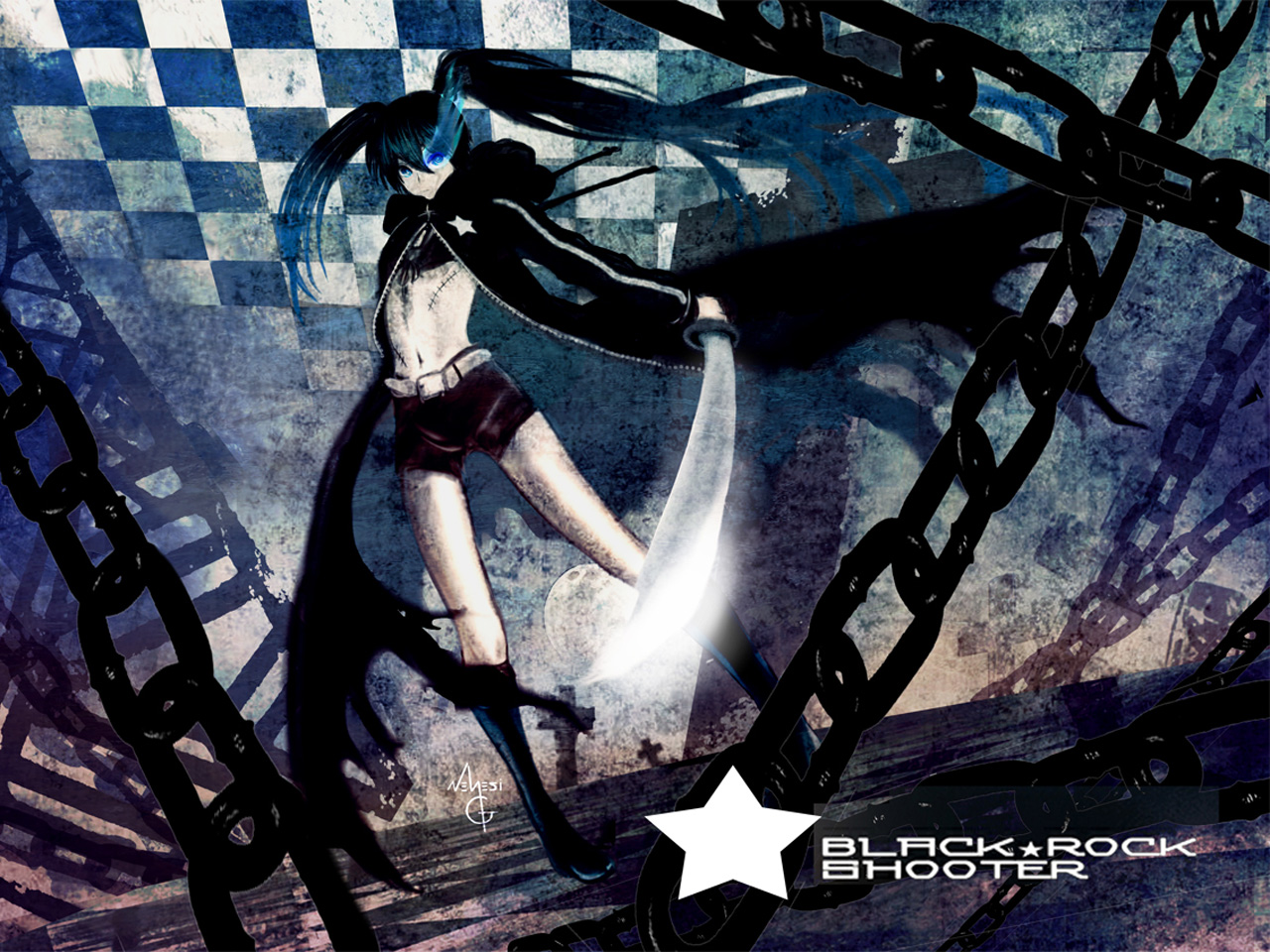 Download mobile wallpaper Anime, Black Rock Shooter for free.