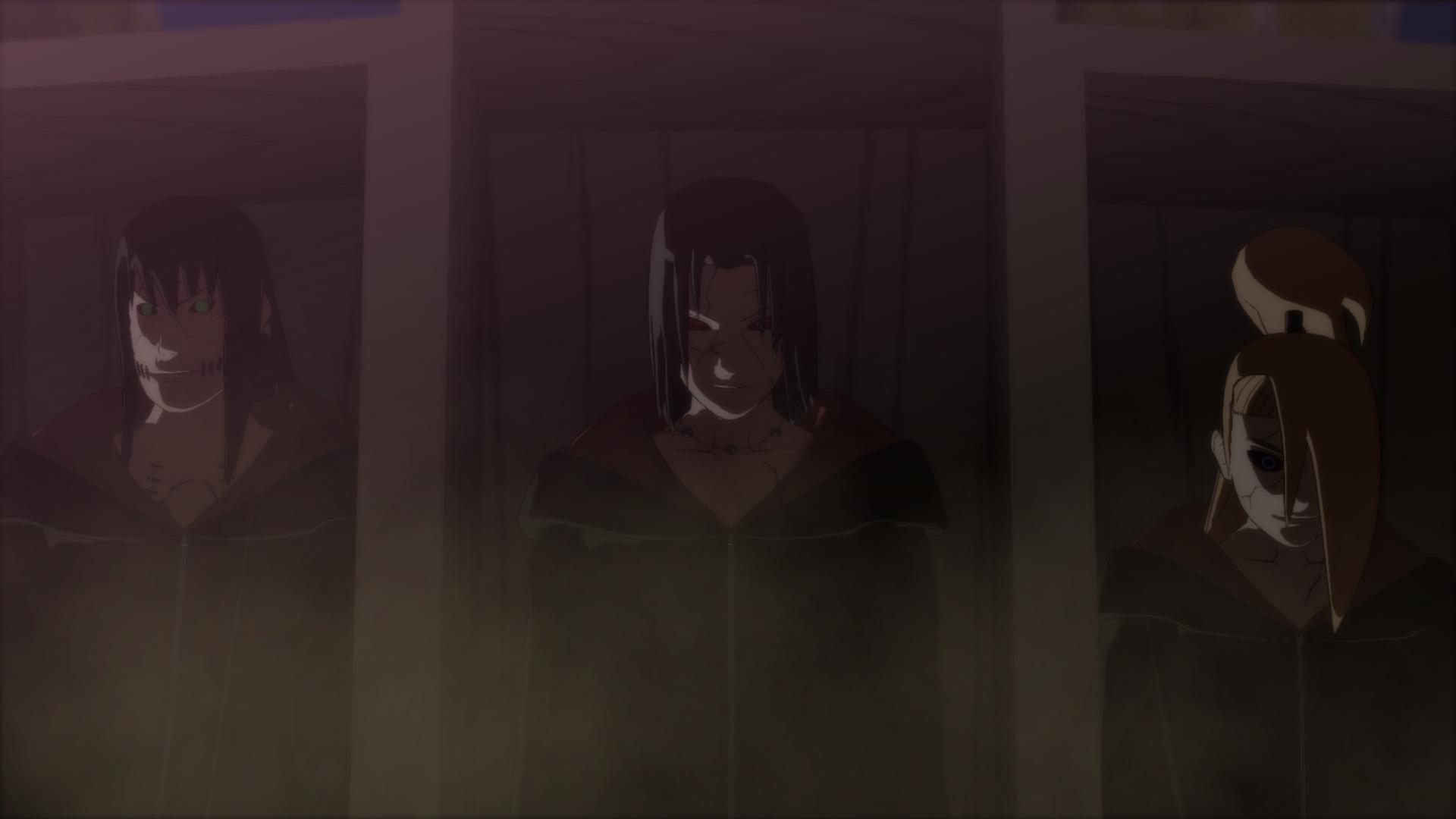 Descarga gratuita de fondo de pantalla para móvil de Videojuego, Itachi Uchiha, Deidara (Naruto), Naruto Shippuden: La Revolución De La Tormenta Ninja Definitiva.