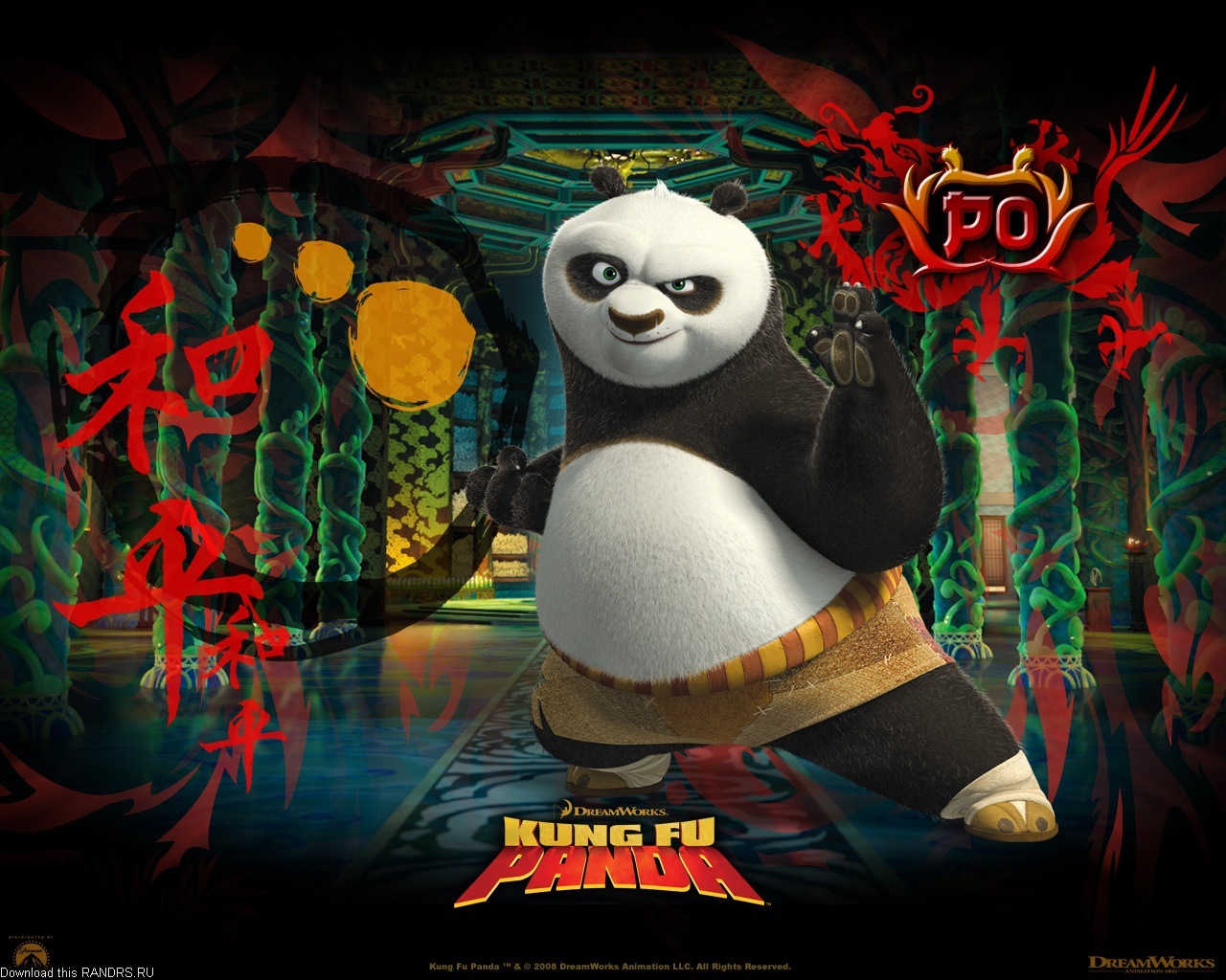cartoon, panda kung fu, pandas Full HD
