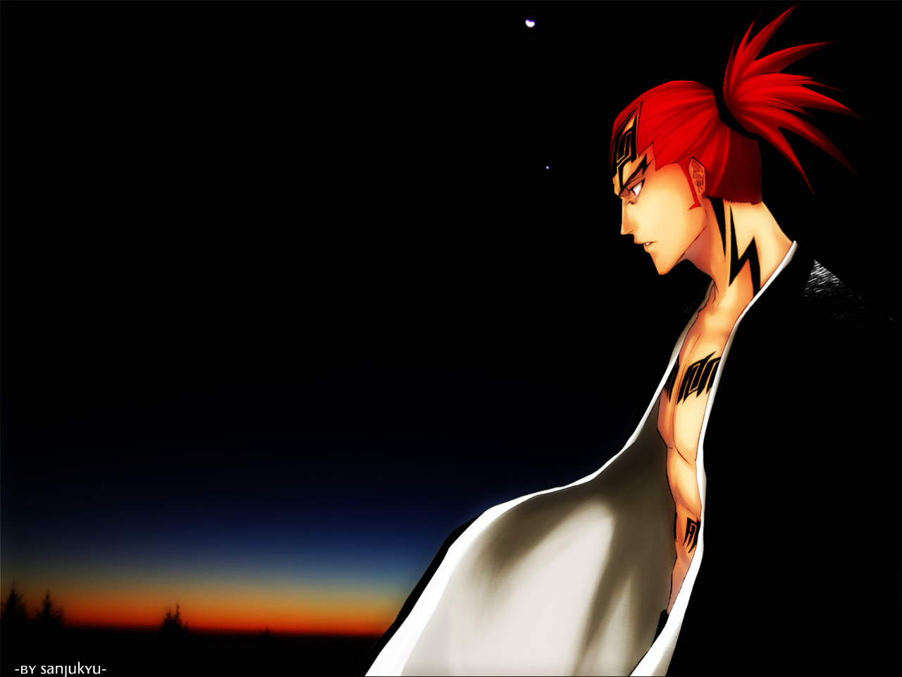 Handy-Wallpaper Bleach, Animes, Renji Abarai kostenlos herunterladen.