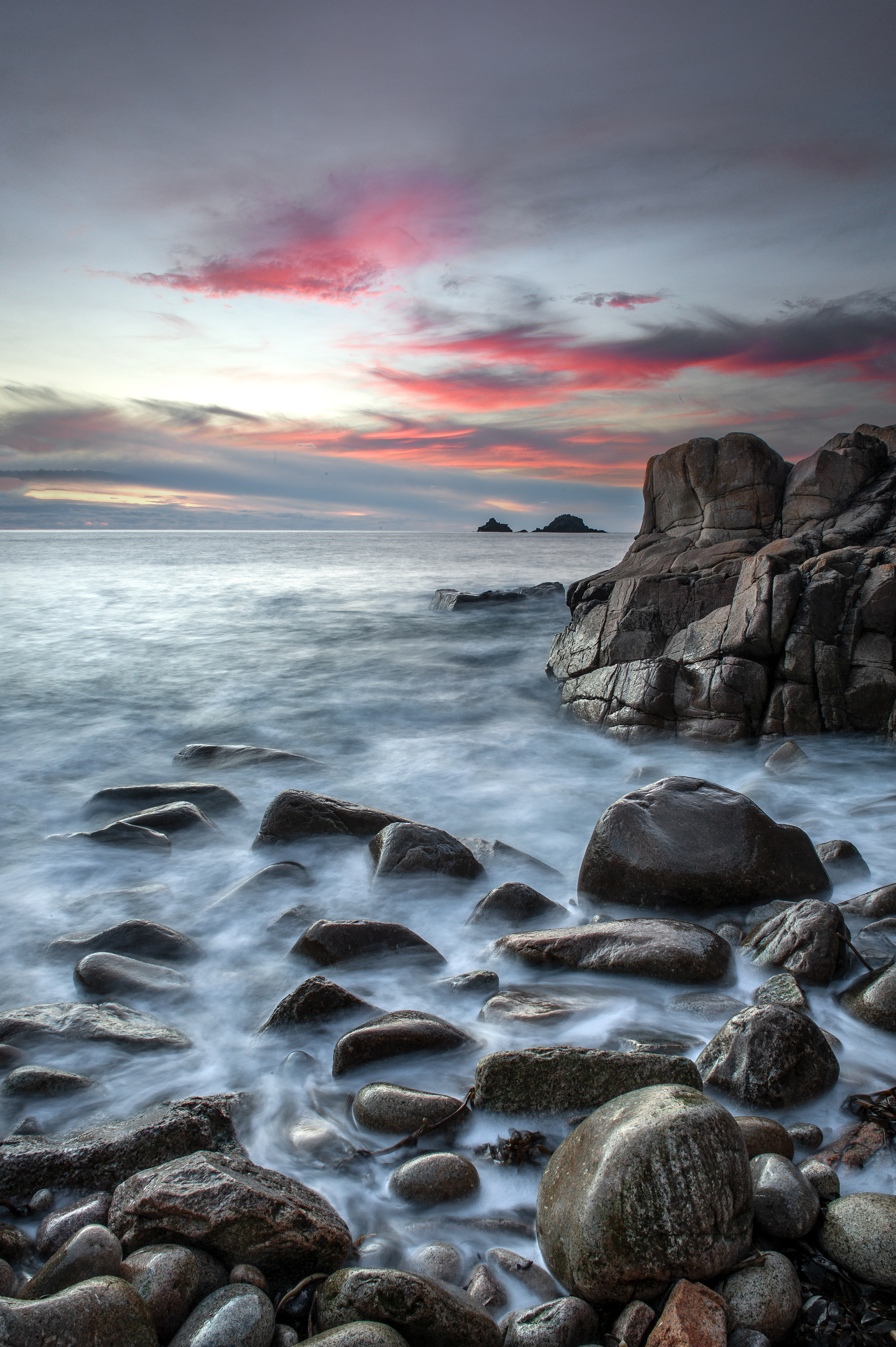 rocks, nature, sea, water, stones, coast 1080p