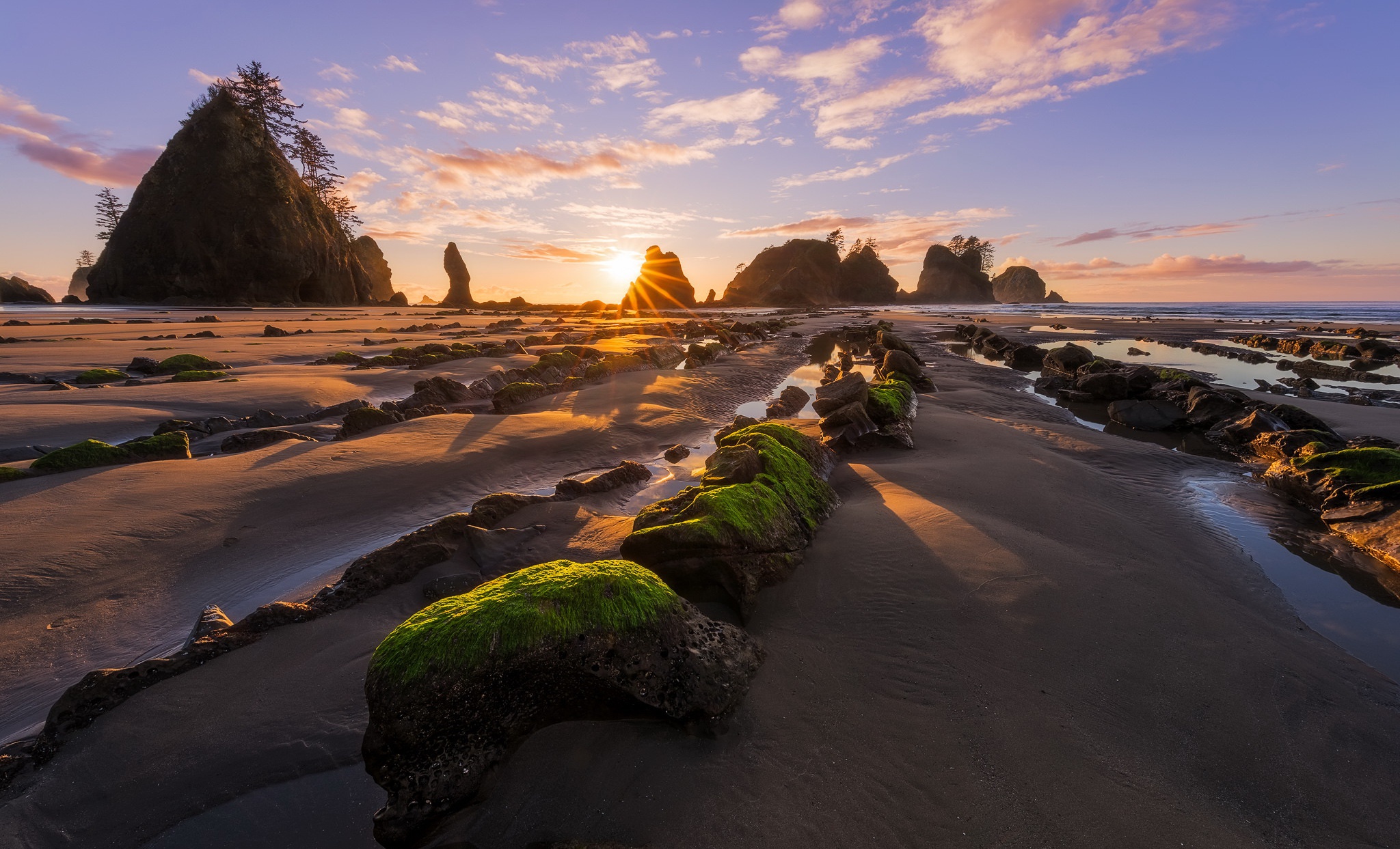 Descarga gratuita de fondo de pantalla para móvil de Naturaleza, Playa, Arena, Amanecer, Horizonte, Tierra/naturaleza, Paisaje Marino.