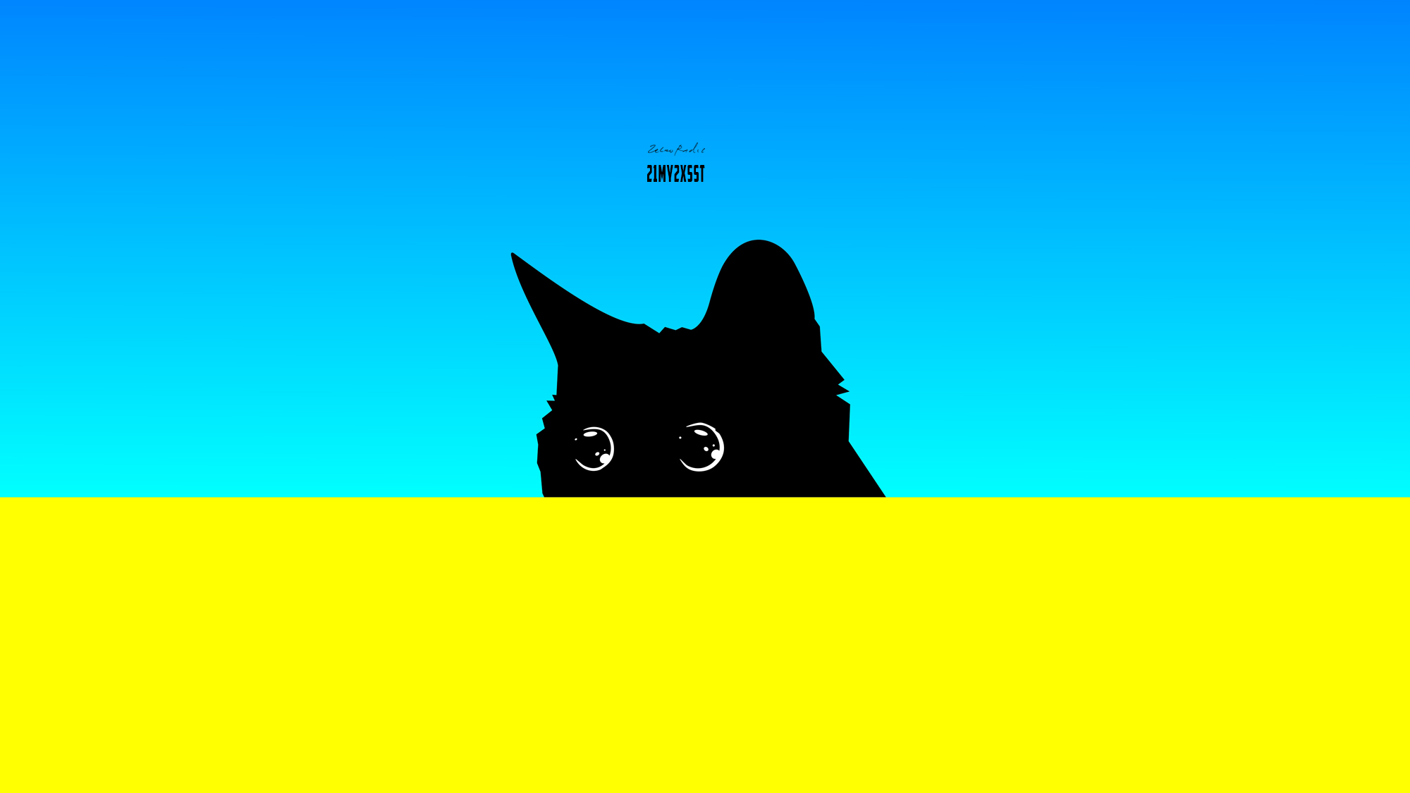 413907 descargar fondo de pantalla animales, gato, azul, gatito, simple, amarillo, gatos: protectores de pantalla e imágenes gratis