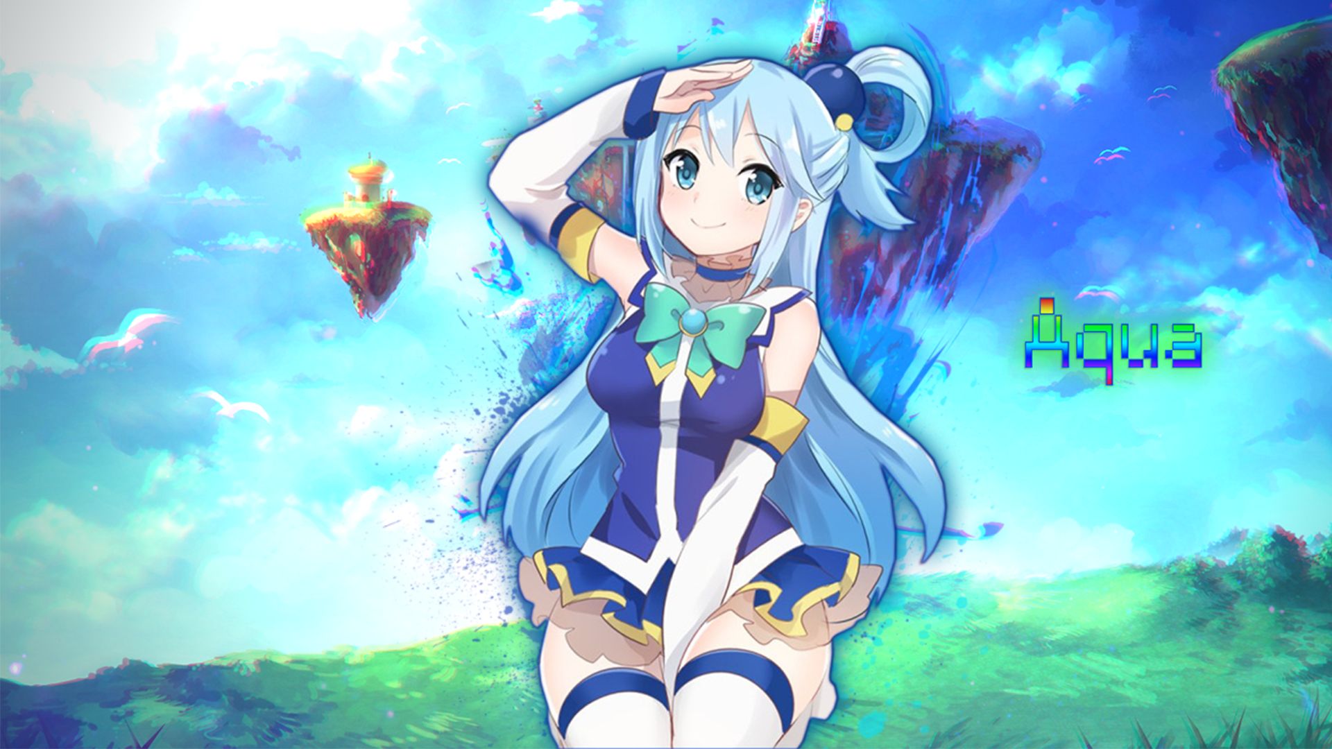 Handy-Wallpaper Animes, Konosuba: God's Blessing On This Wonderful World!, Aqua (Konosuba) kostenlos herunterladen.