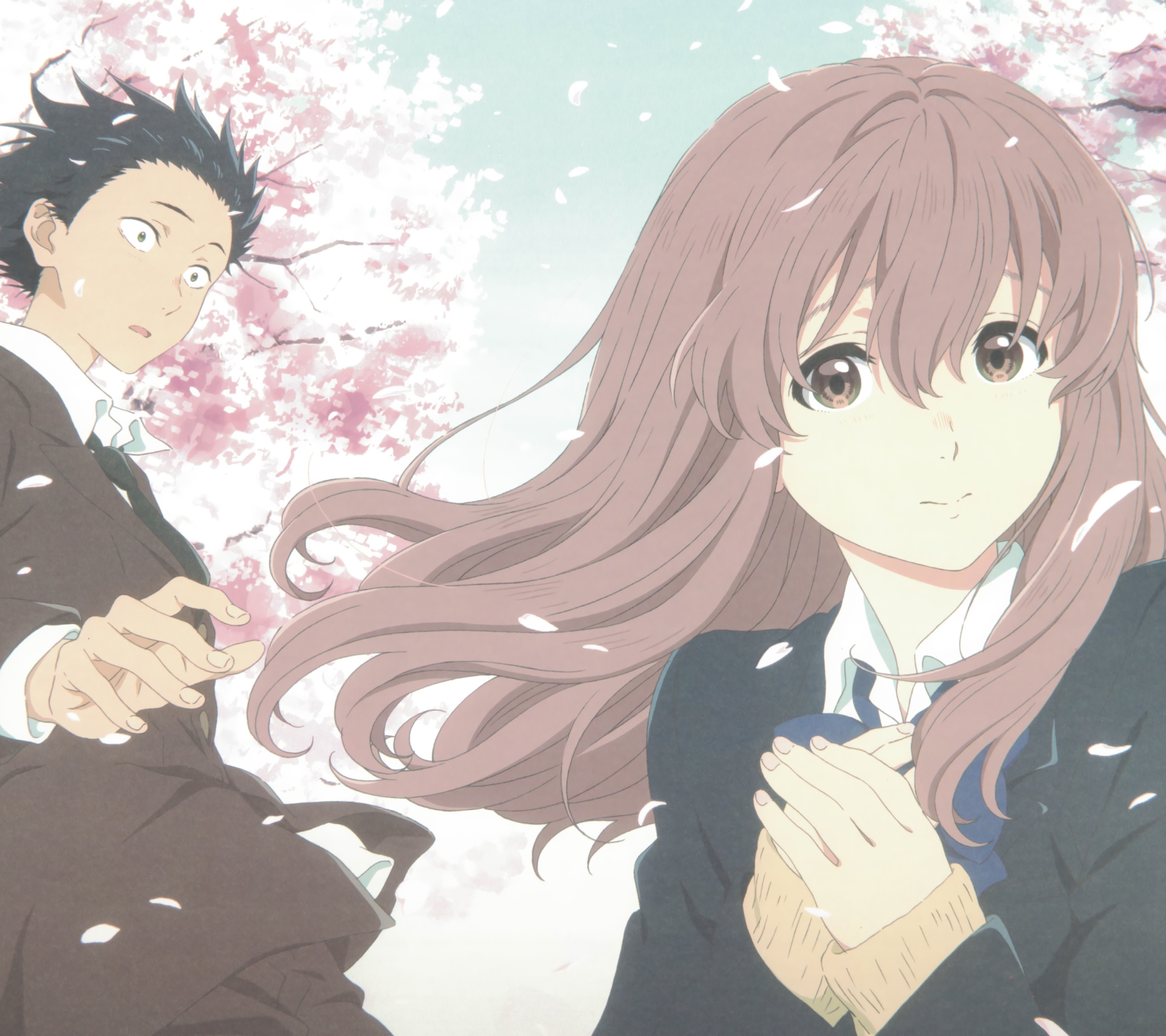 Descarga gratuita de fondo de pantalla para móvil de Animado, Shouko Nishimiya, Shouya Ishida, Koe No Katachi.