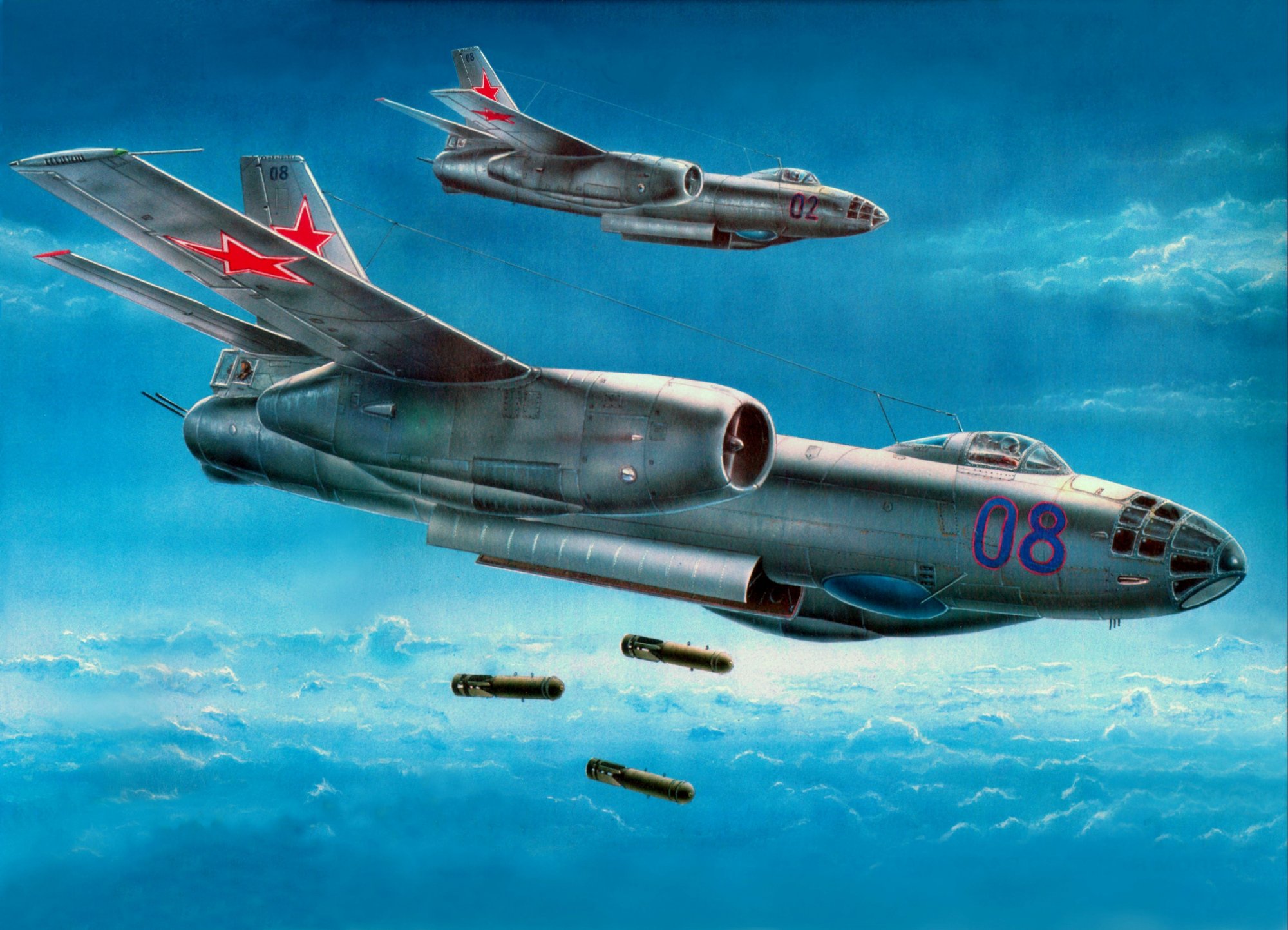 無料モバイル壁紙イリューシン Il 28, 爆撃機, 軍隊をダウンロードします。