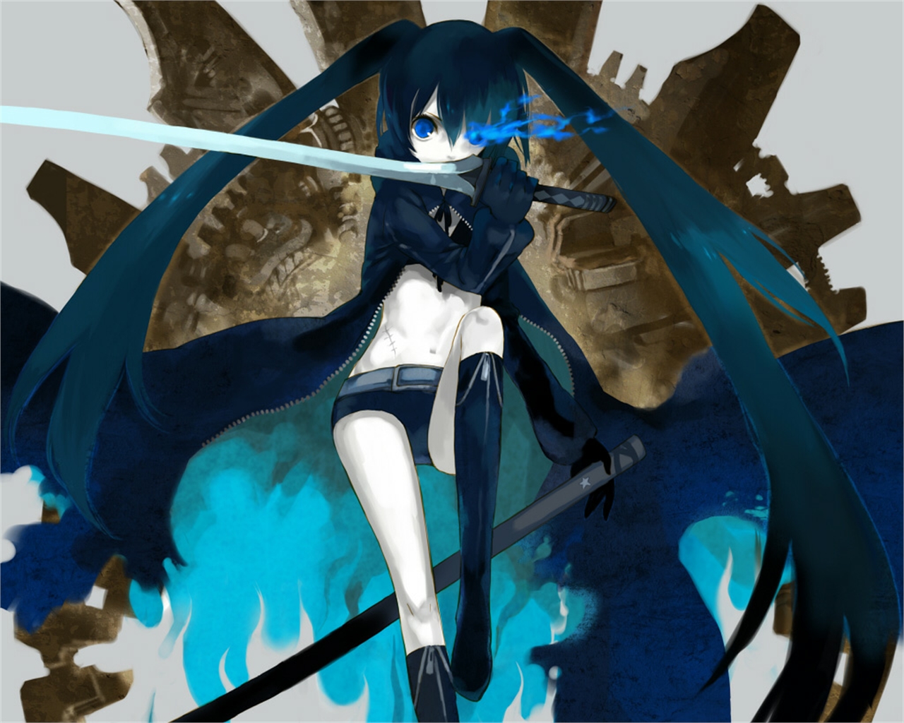 Free download wallpaper Anime, Black Rock Shooter on your PC desktop