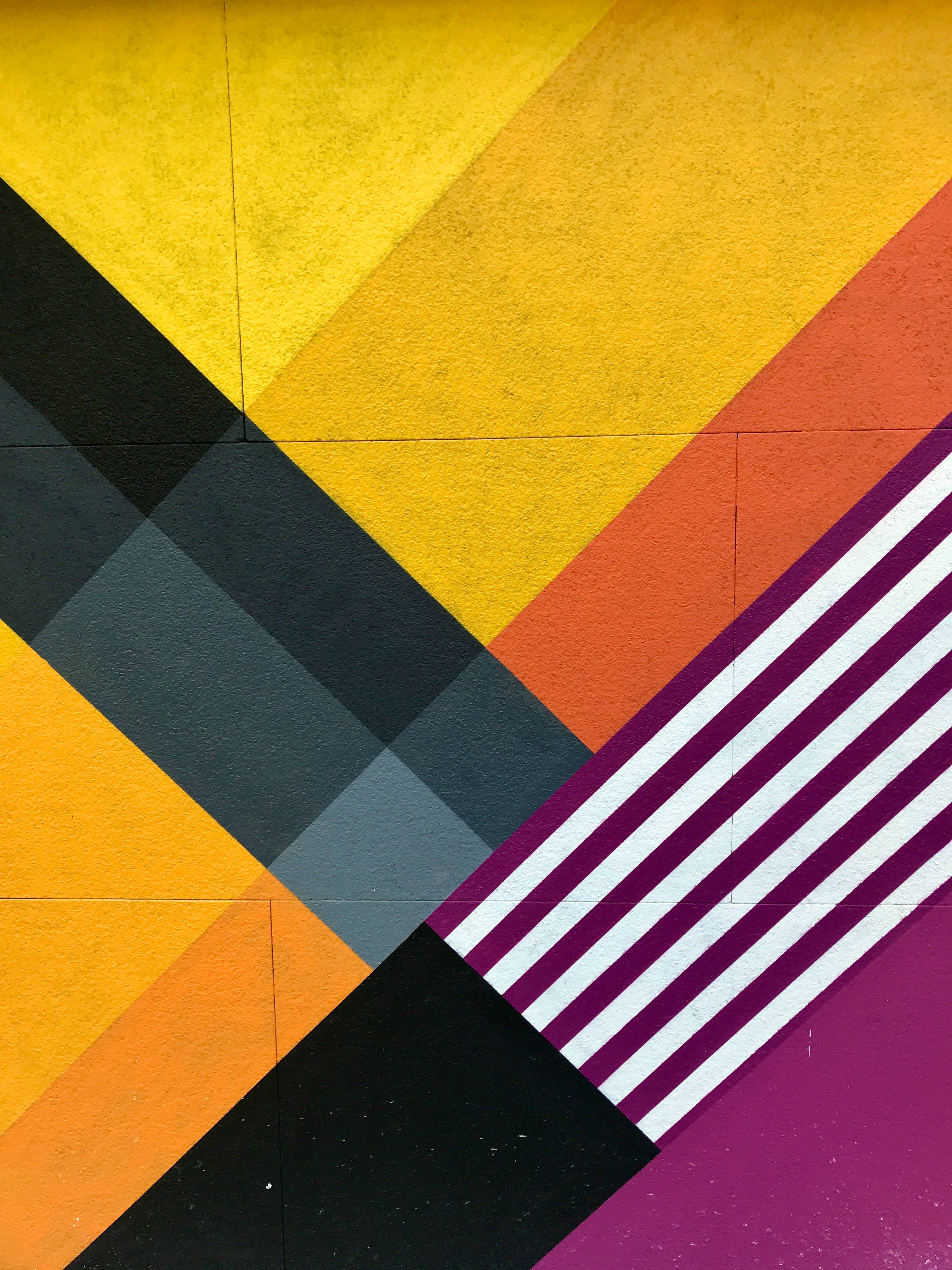 wall, abstract, multicolored, motley, geometry, mural for Windows