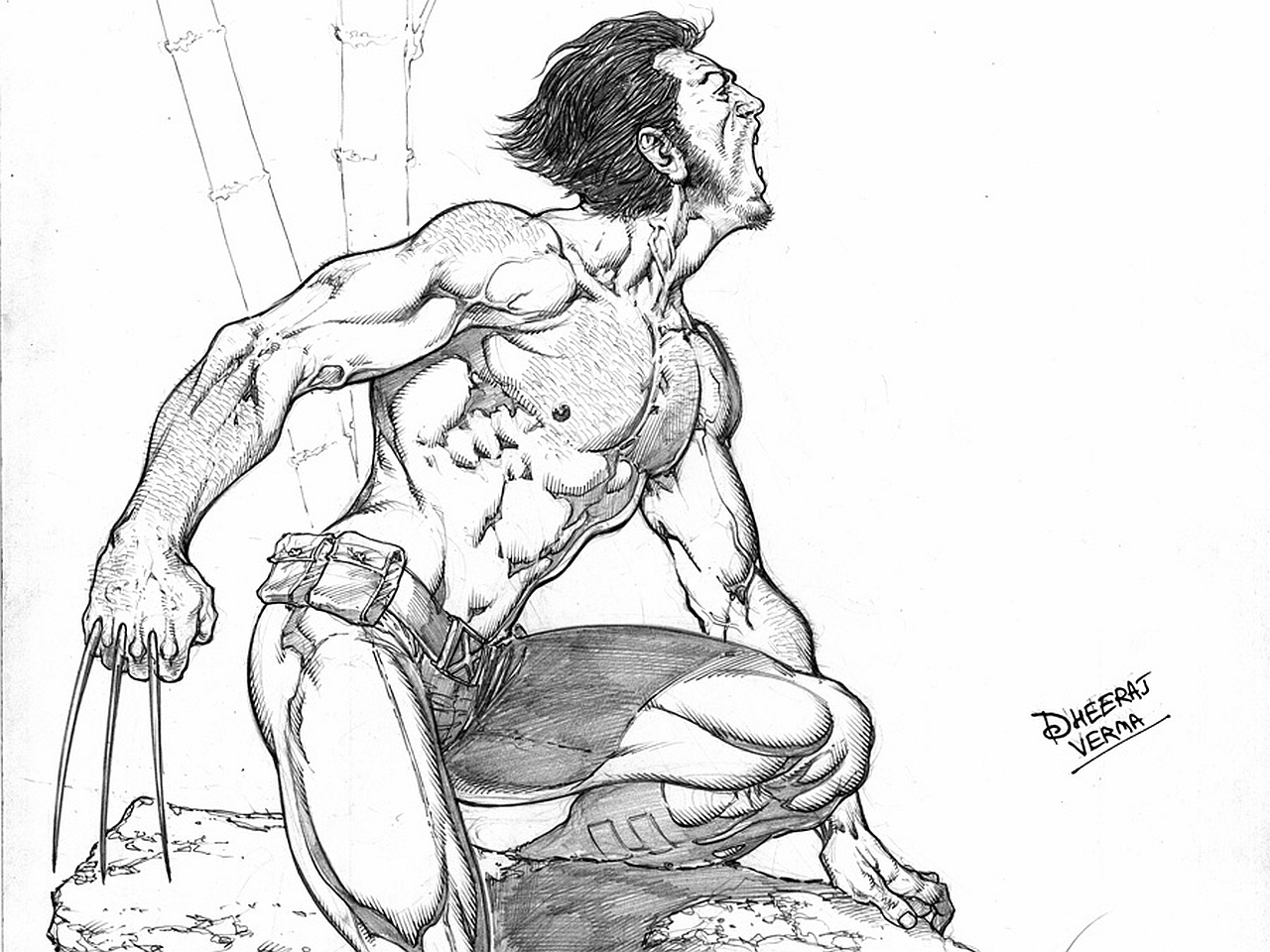 Téléchargez des papiers peints mobile Bande Dessinées, Logan James Howlet, Wolverine : Le Combat De L'immortel gratuitement.