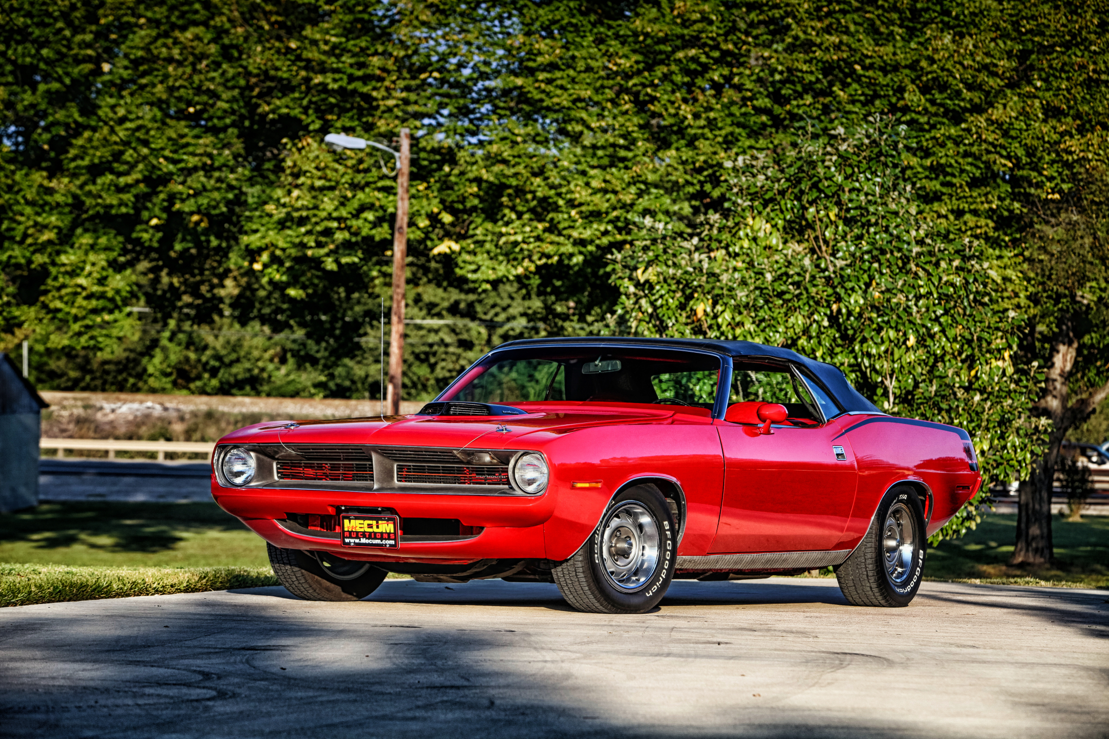 Download mobile wallpaper Car, Muscle Car, Plymouth, Vehicle, Vehicles, Plymouth Barracuda for free.