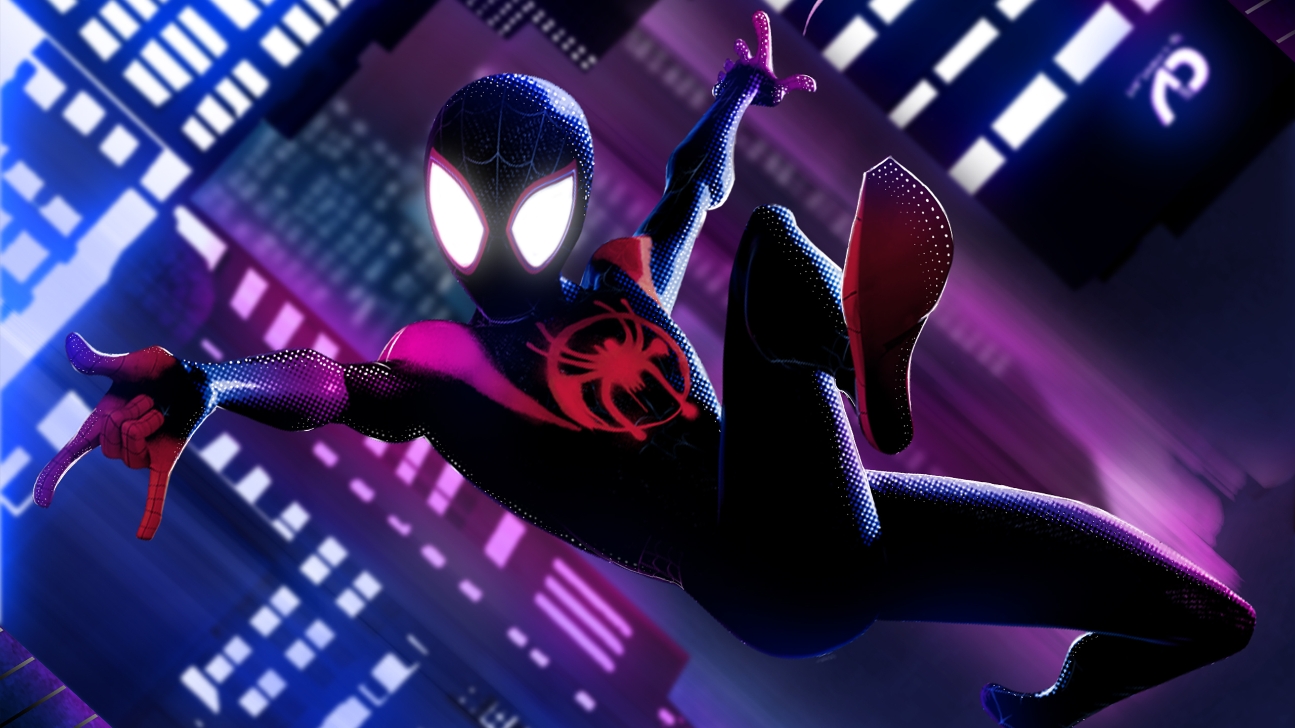 Laden Sie das Filme, Spider Man, Meilen Morales, Spider Man: A New Universe-Bild kostenlos auf Ihren PC-Desktop herunter
