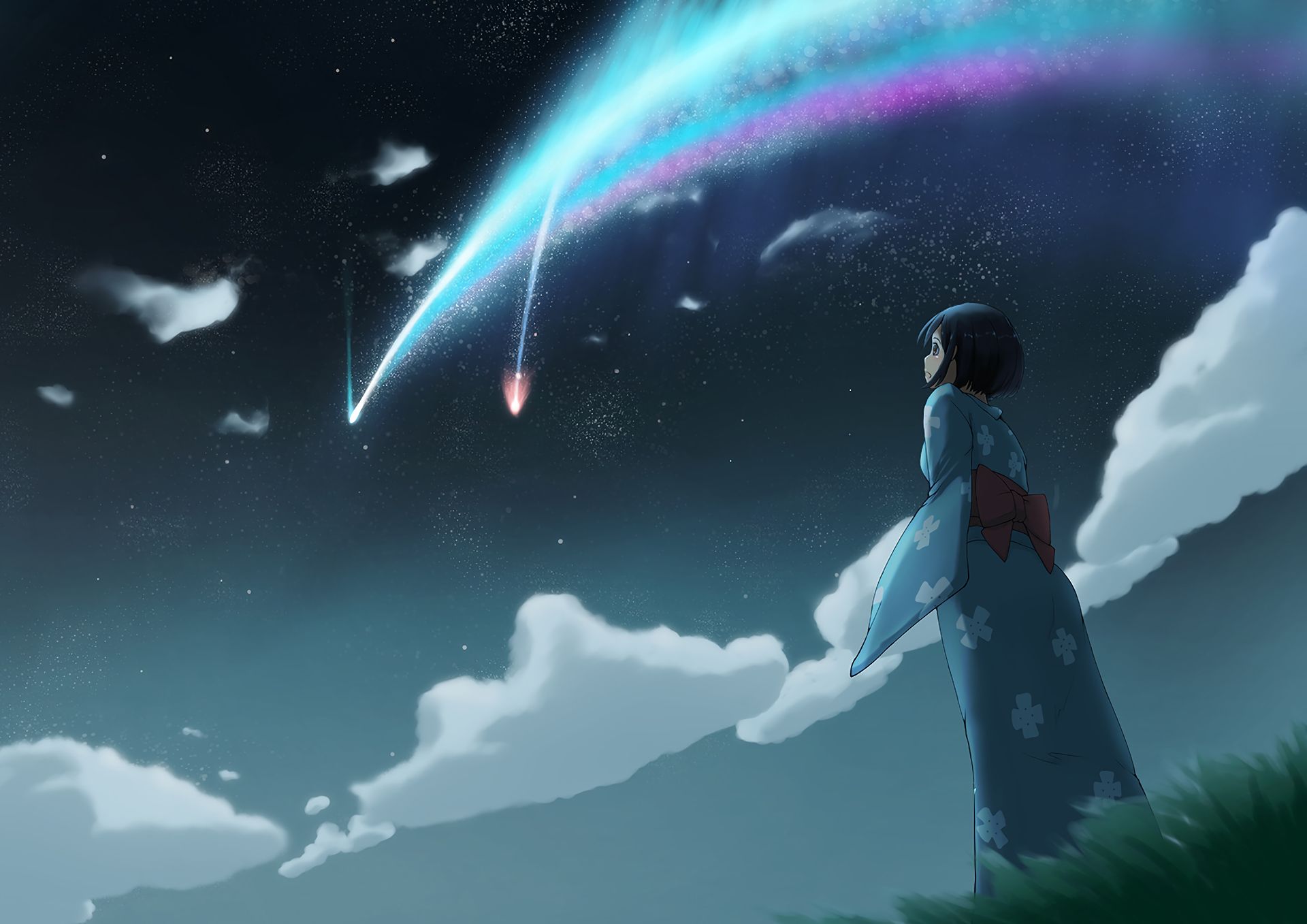 Descarga gratuita de fondo de pantalla para móvil de Animado, Kimi No Na Wa, Mitsuha Miyamizu.