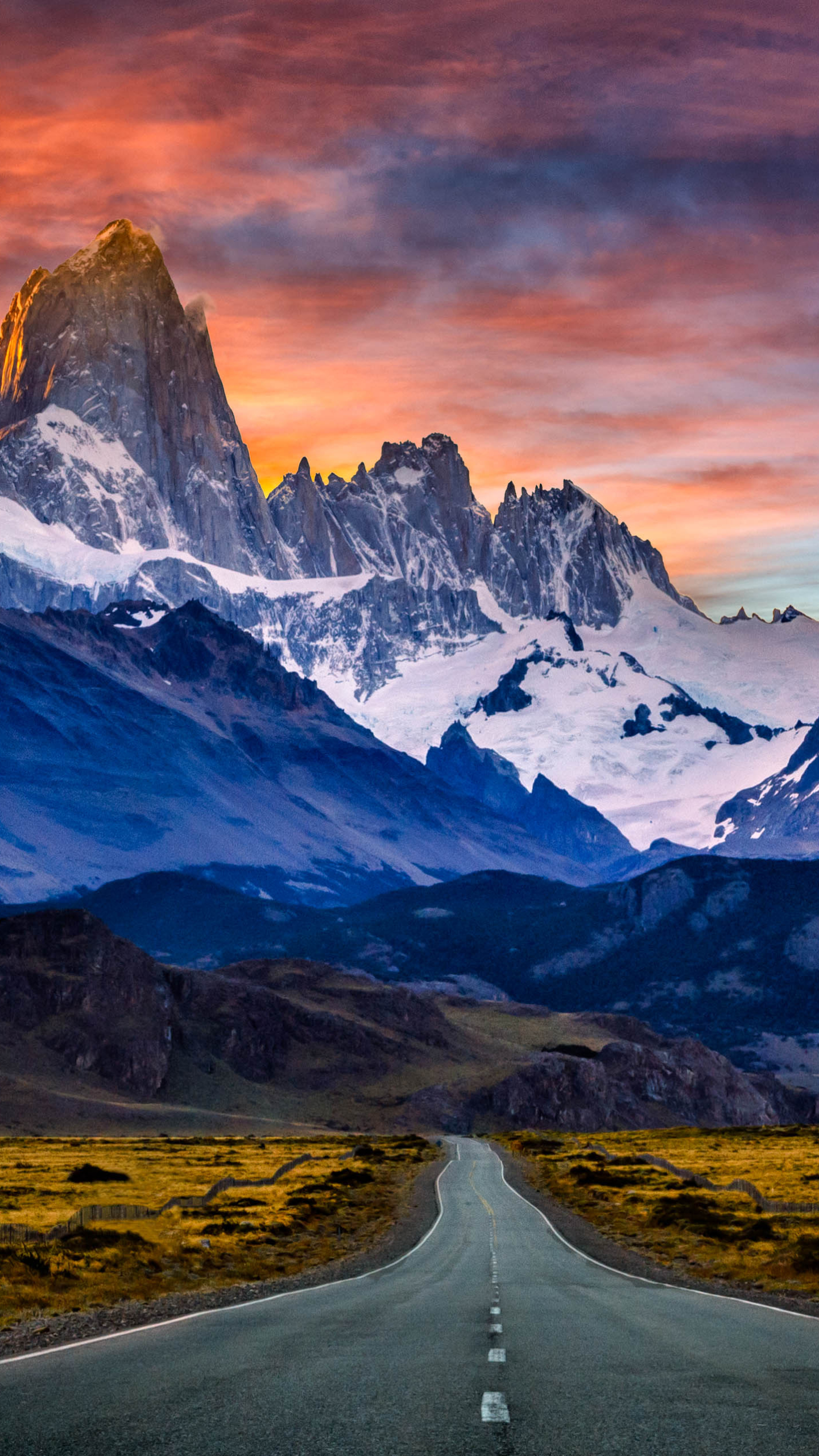 1109186 Bild herunterladen erde/natur, berg fitz roy, sonnenuntergang, berg fitzroy, patagonien, argentinien, berg, gebirge, berge - Hintergrundbilder und Bildschirmschoner kostenlos