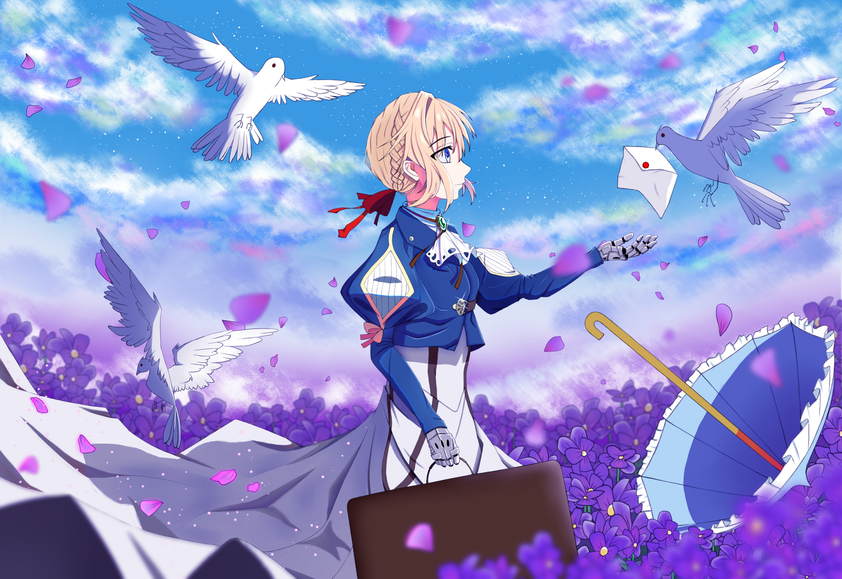 Laden Sie das Animes, Violet Evergarden (Charakter), Violet Evergarden-Bild kostenlos auf Ihren PC-Desktop herunter