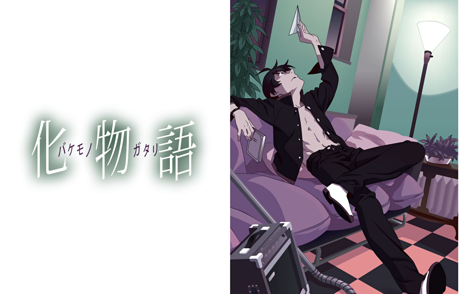 180053 Hintergrundbild herunterladen animes, monogatari (serie), schwarzes haar, koyomi araragi, koyomimonogatari - Bildschirmschoner und Bilder kostenlos
