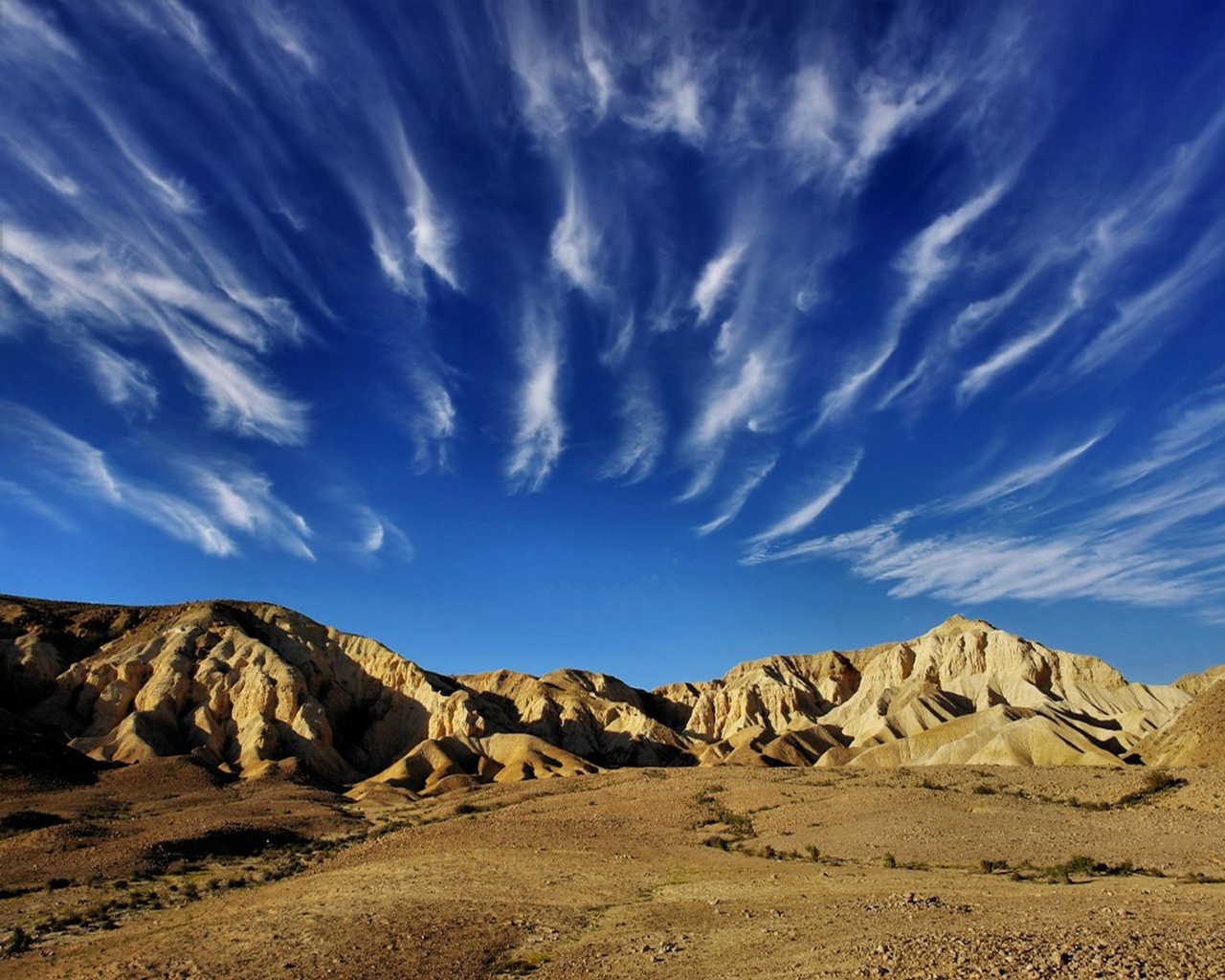 Download mobile wallpaper Sky, Cities, Desert, Landscape for free.