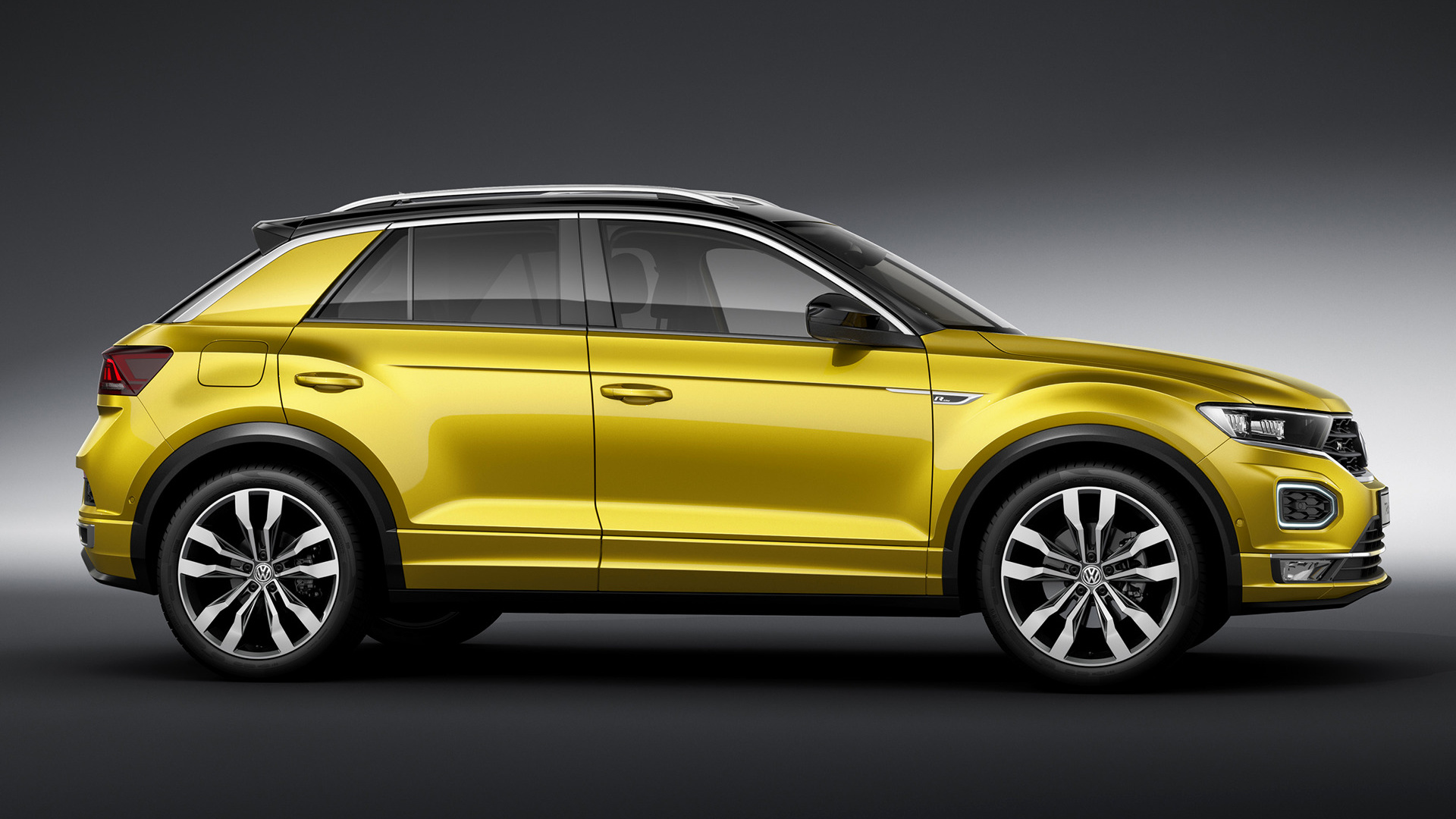 Download mobile wallpaper Volkswagen, Car, Suv, Vehicles, Yellow Car, Volkswagen T Roc for free.