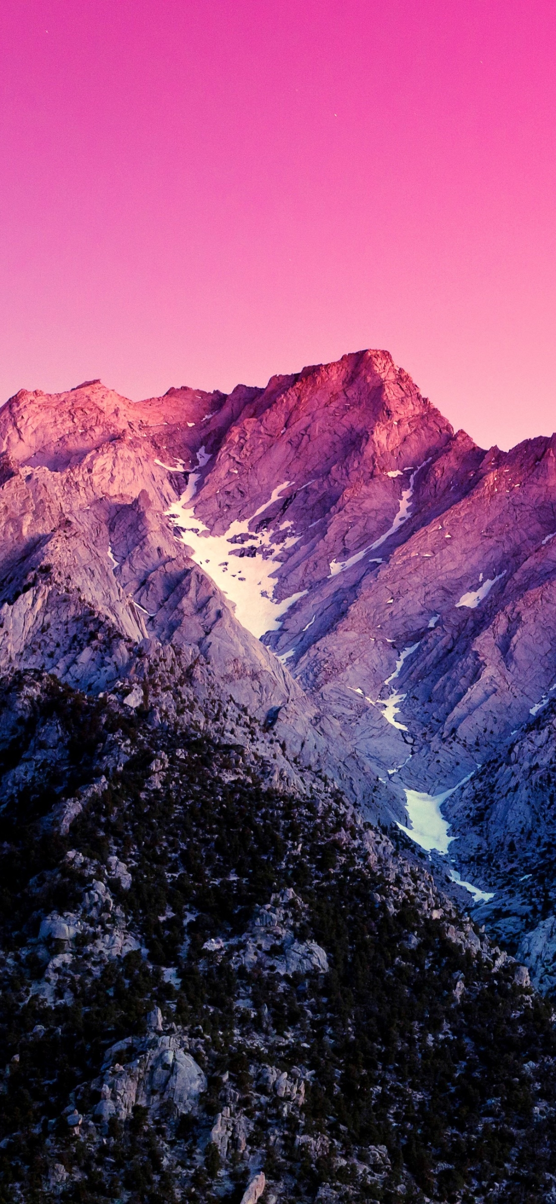 無料モバイル壁紙自然, ピンク, 山, 地球, 山岳をダウンロードします。