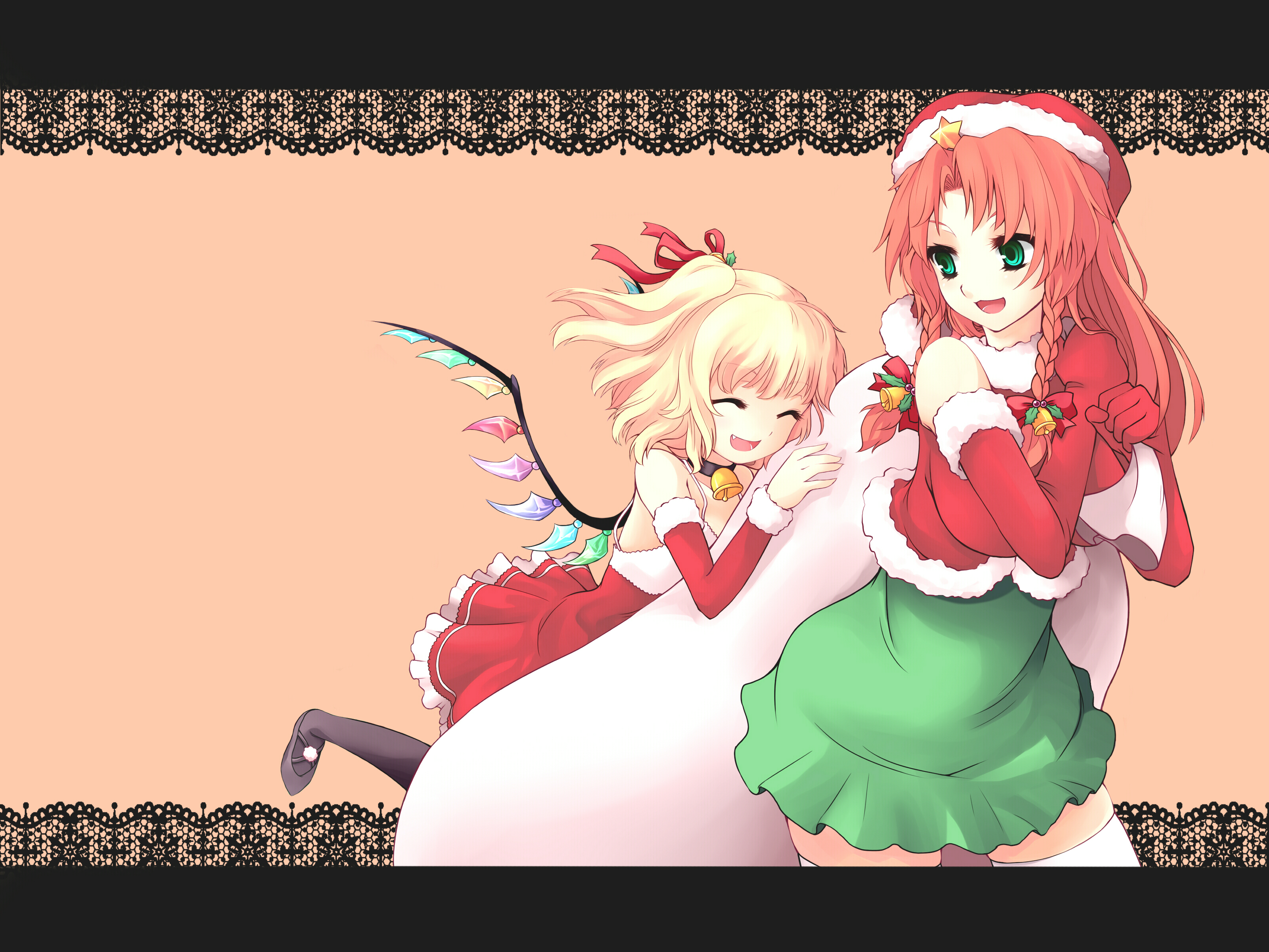 Download mobile wallpaper Anime, Flandre Scarlet, Touhou, Hong Meiling for free.