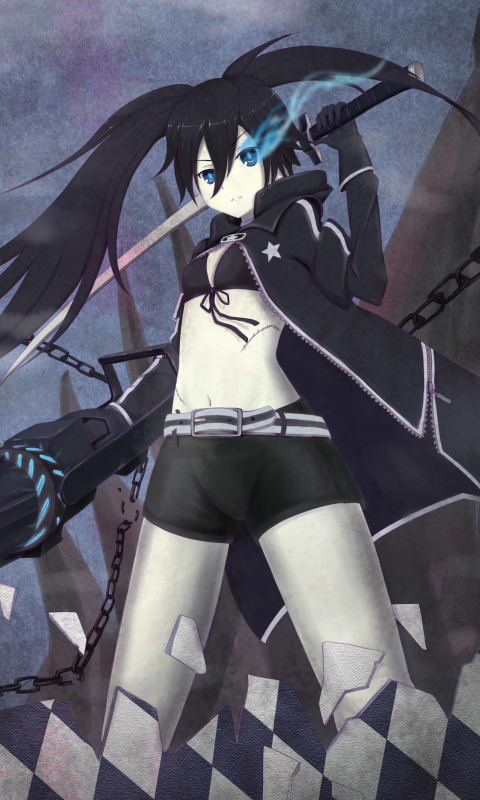 Download mobile wallpaper Anime, Black Rock Shooter for free.