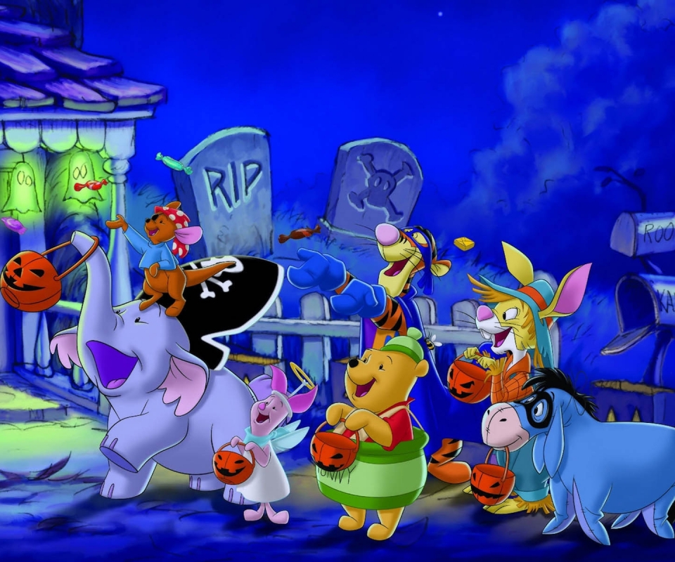 Download mobile wallpaper Halloween, Winnie The Pooh, Tv Show for free.
