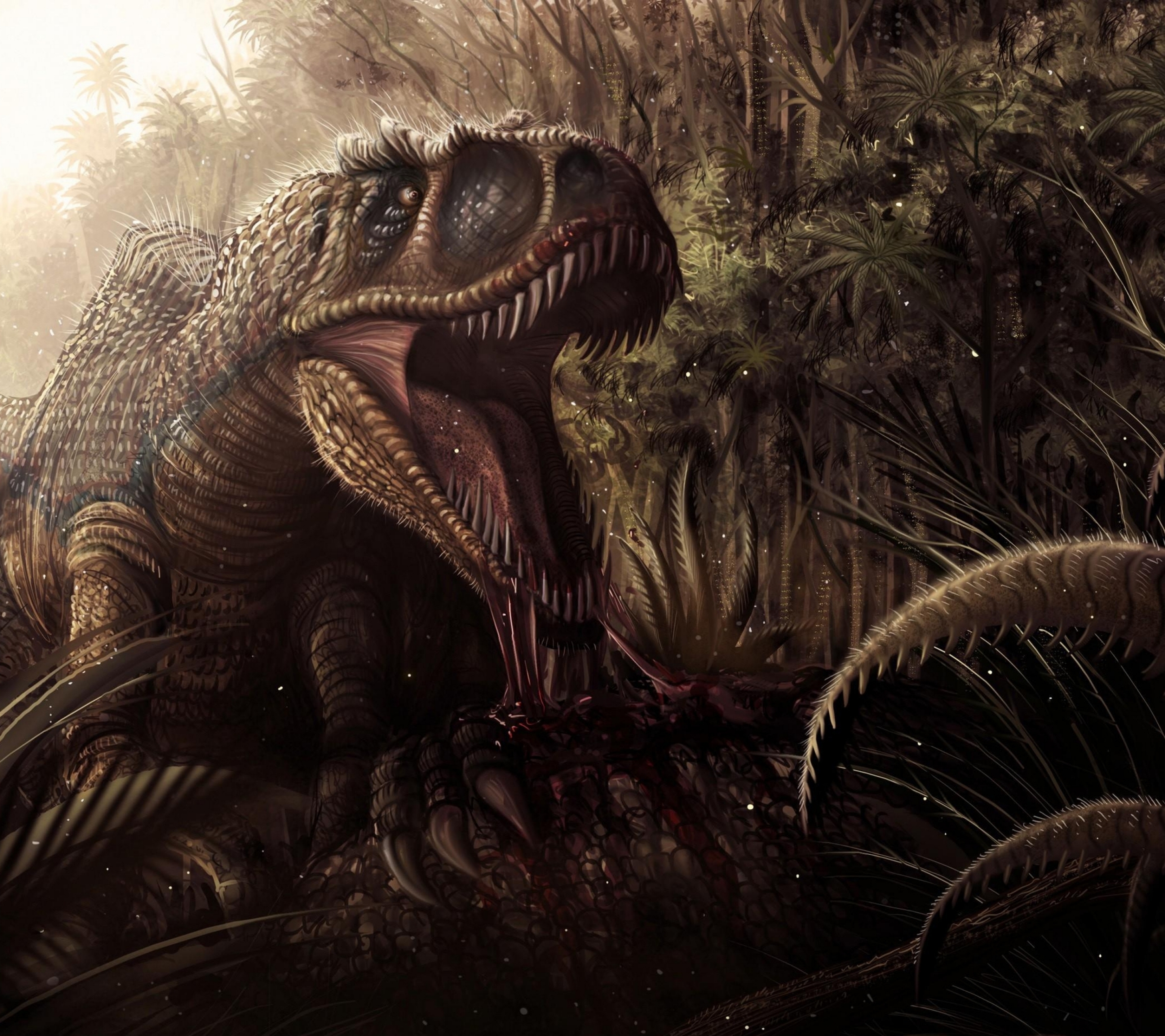 Descarga gratuita de fondo de pantalla para móvil de Animales, Dinosaurios, Criatura, Tirano Saurio Rex.