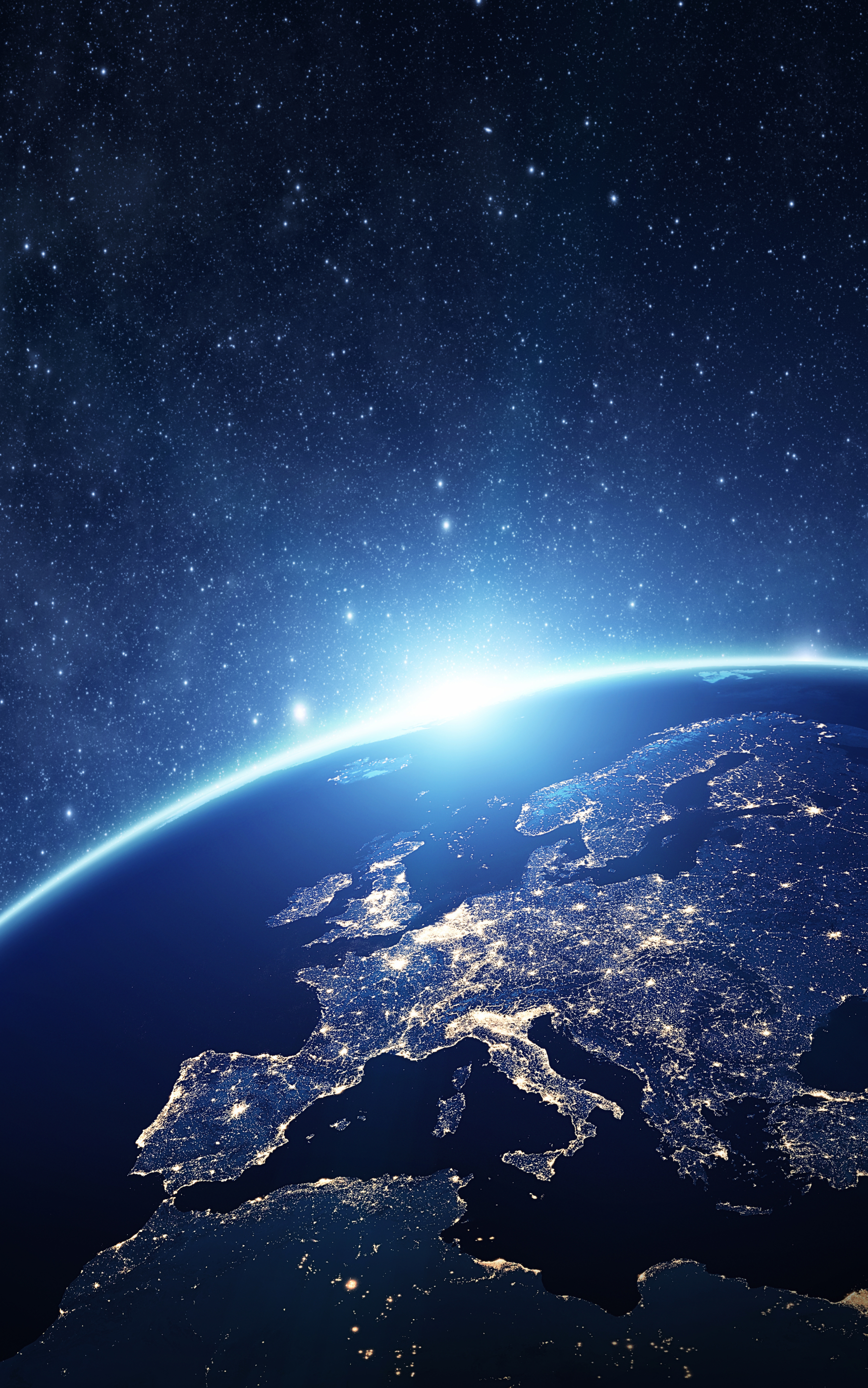 Скачати мобільні шпалери Земля, Європа, З Космосу безкоштовно.