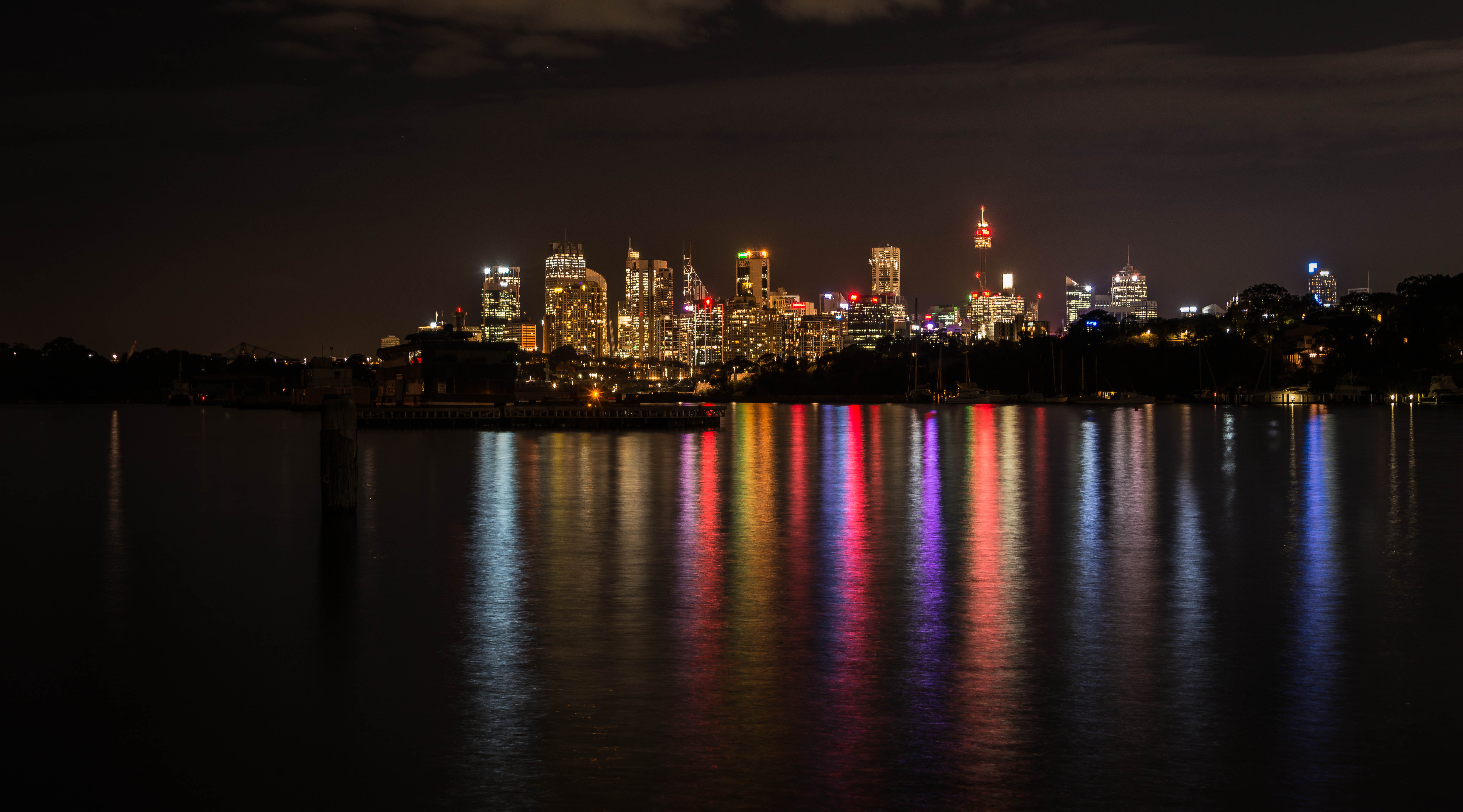 Free download wallpaper Cities, Water, Lights, Reflection, Night City on your PC desktop