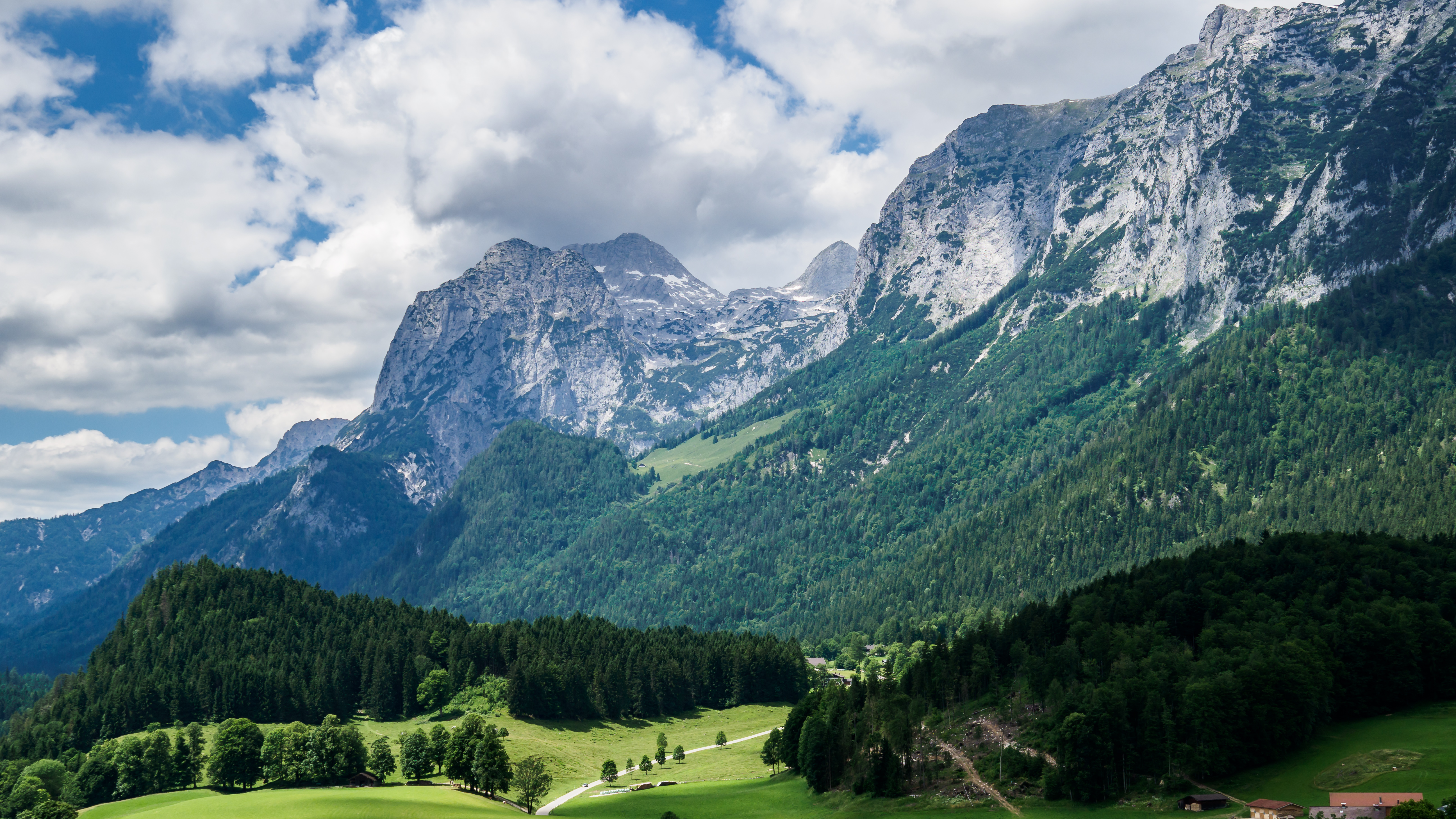 Descarga gratis la imagen Naturaleza, Montañas, Bosque, Pendiente, Cuesta, Alpes, Paisaje en el escritorio de tu PC