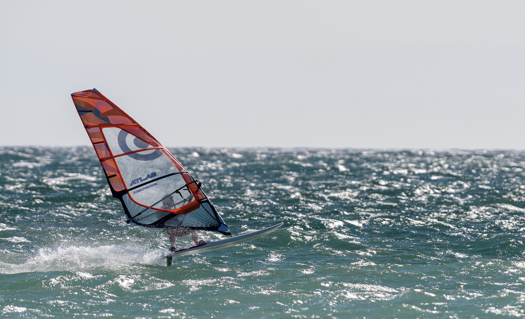 Free download wallpaper Sports, Windsurfing, Horizon, Ocean on your PC desktop