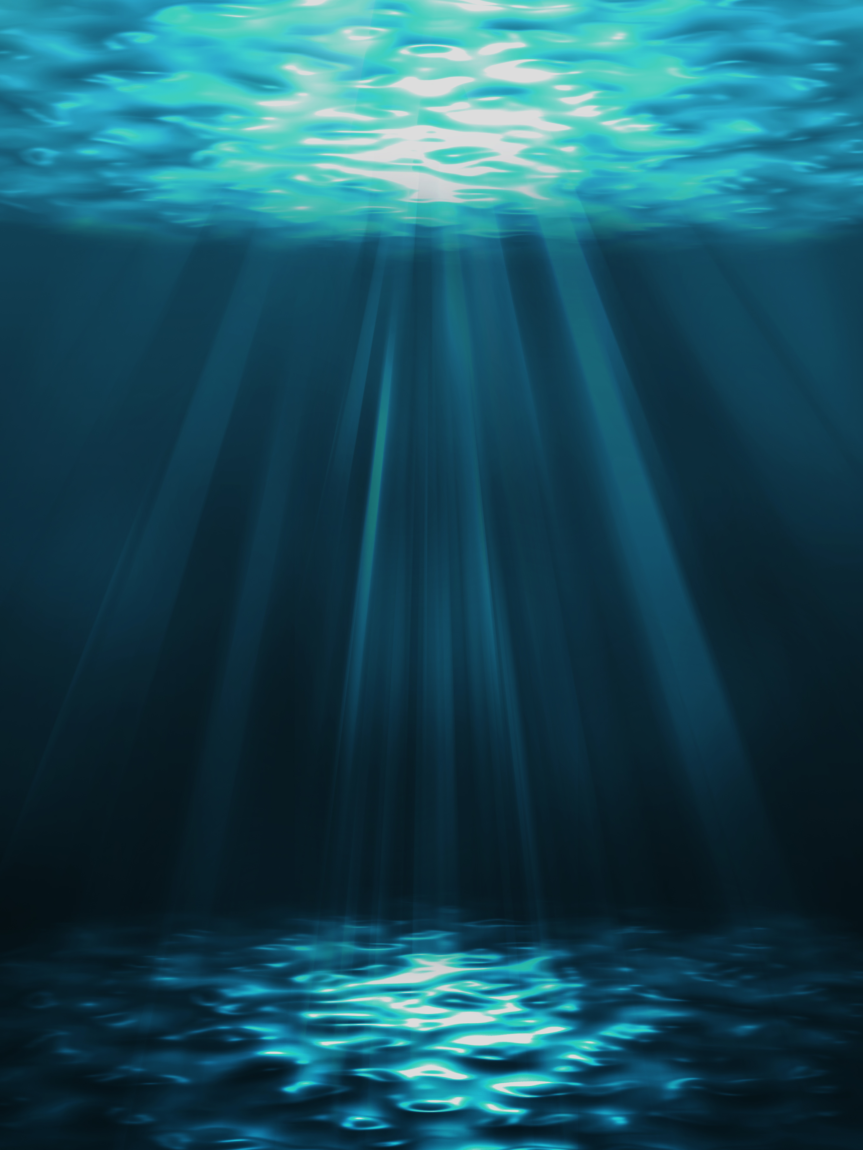 63435 скачать обои подводный мир, вода, свет, арт, лучи - заставки и картинки бесплатно