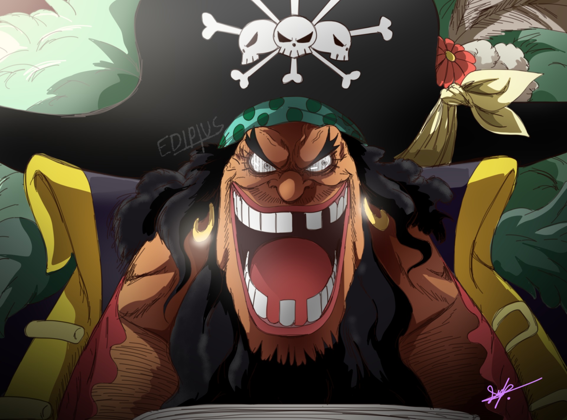 Descarga gratis la imagen Animado, One Piece, Marshall D Enseñar en el escritorio de tu PC