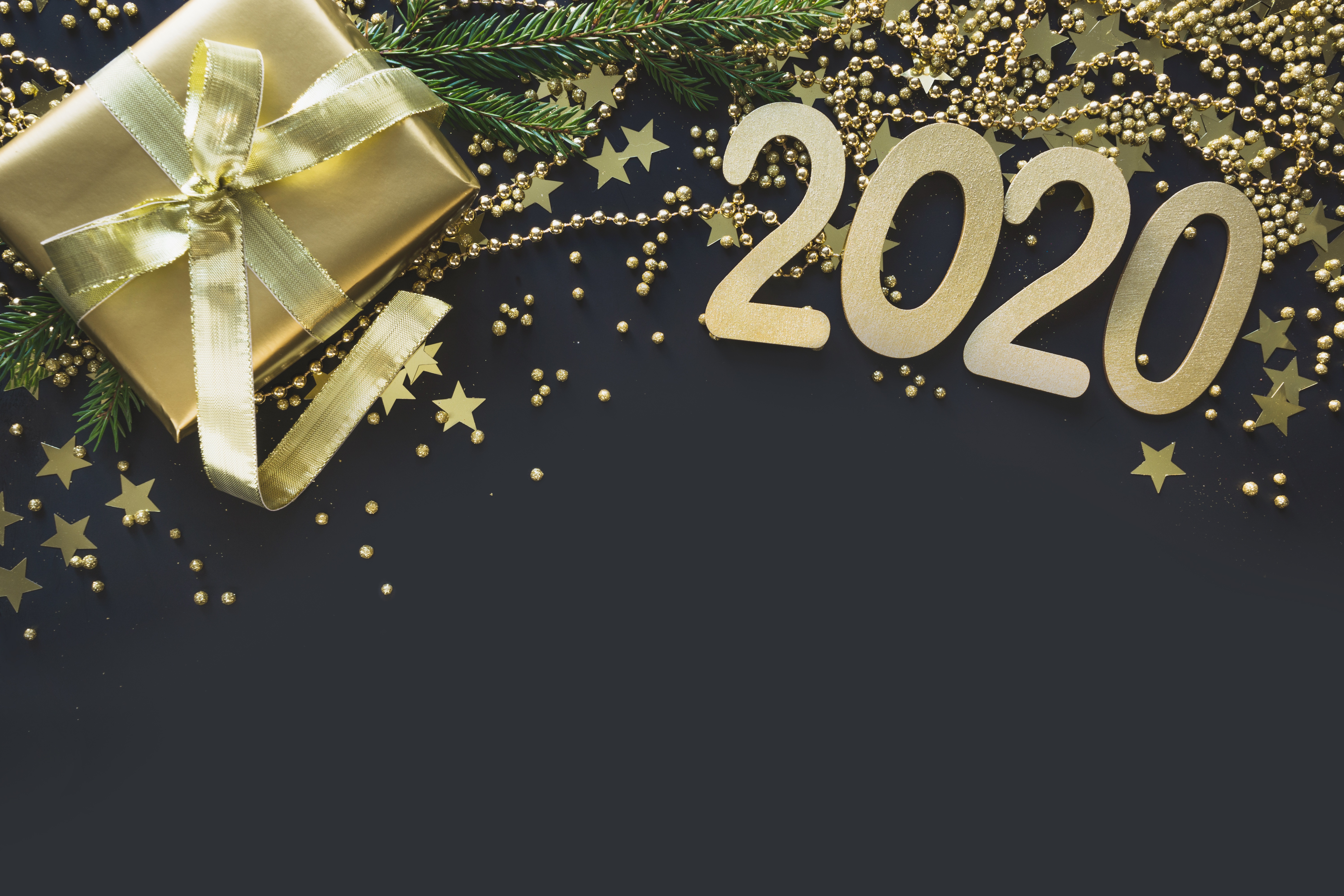961381 Hintergrundbild herunterladen feiertage, neujahr 2020, geschenk - Bildschirmschoner und Bilder kostenlos