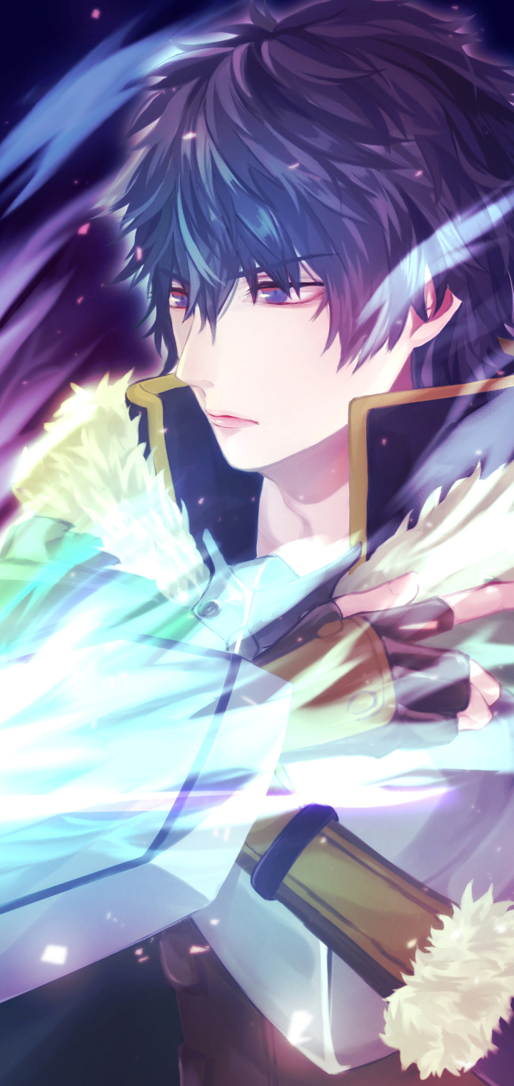 Download mobile wallpaper Anime, Blue Hair, Purple Eyes, The Rising Of The Shield Hero, Naofumi Iwatani for free.