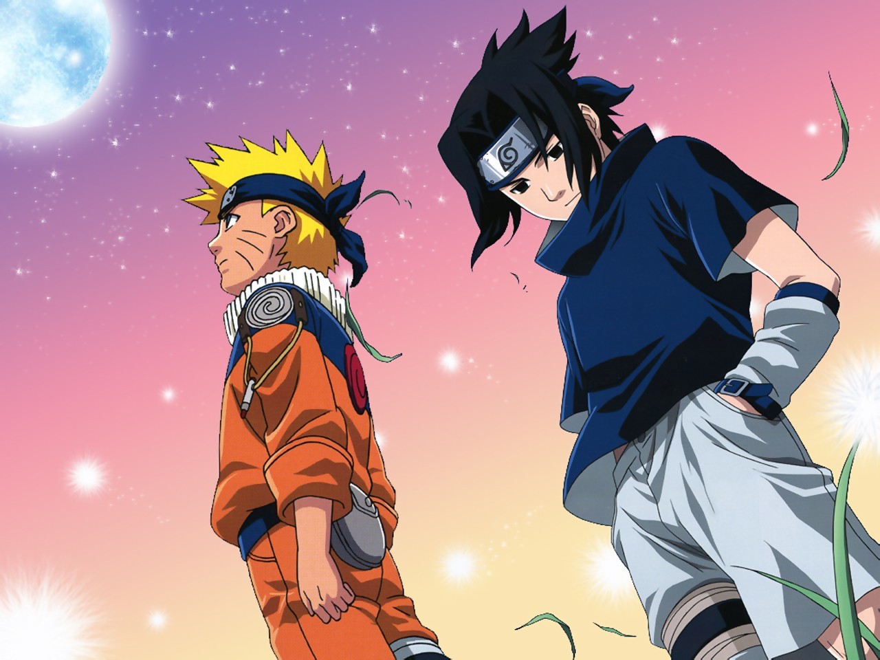 Baixar papel de parede para celular de Anime, Naruto, Sasuke Uchiha, Naruto Uzumaki gratuito.
